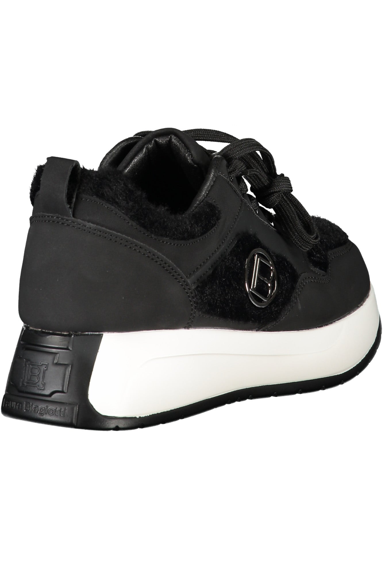 8711_NEBLACK – Damen Sneaker Schwarz Wildleder - Herausnehmbares Fußbett & Details – Größe: 36, 37, 38, 39, 40, 41 – Farbe: Nero