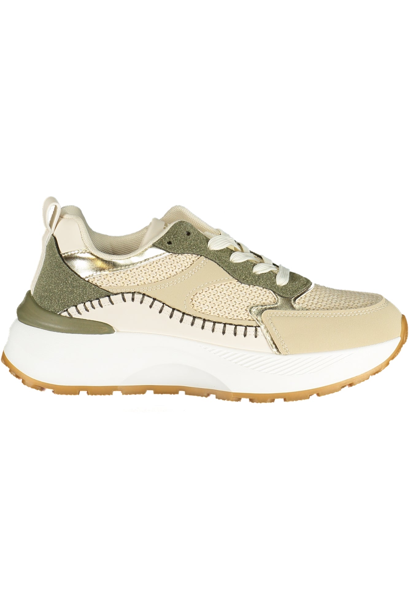 9645_VEGREEN – Damen-Sportschuh in Grün mit Kontrastdetails und Wechselfußbett – Größe: 36, 37, 38, 39, 40, 41 – Farbe: Verde
