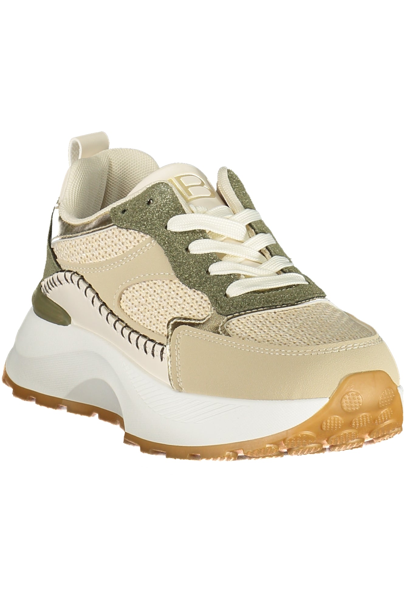 9645_VEGREEN – Damen-Sportschuh in Grün mit Kontrastdetails und Wechselfußbett – Größe: 36, 37, 38, 39, 40, 41 – Farbe: Verde