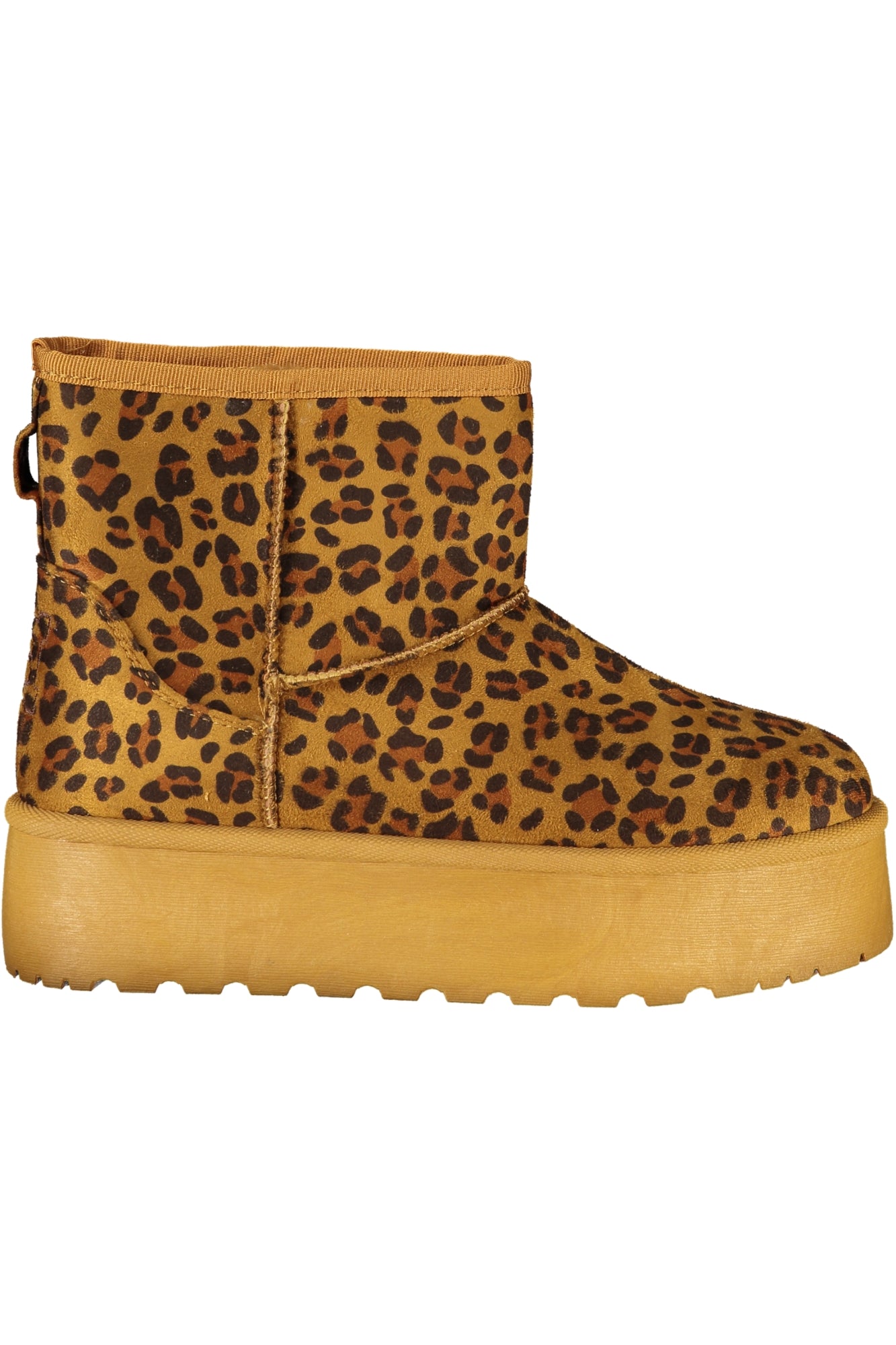 9267_MALEOPAR – Damen Stiefelette Braun mit Fell & Keilabsatz - Eleganze Details – Größe: 36, 37, 38, 39, 40, 41 – Farbe: Marrone