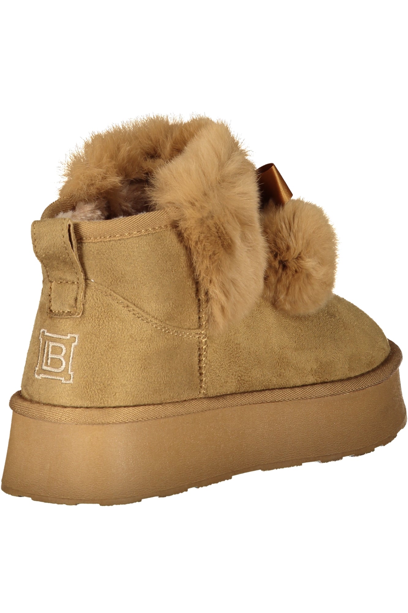 8887_MACAMEL – Damenstiefel Braun: Stilvoll mit Fell & Kontrastdetails aus Mikrofaser – Größe: 37, 38, 39, 41, 40 – Farbe: Marrone