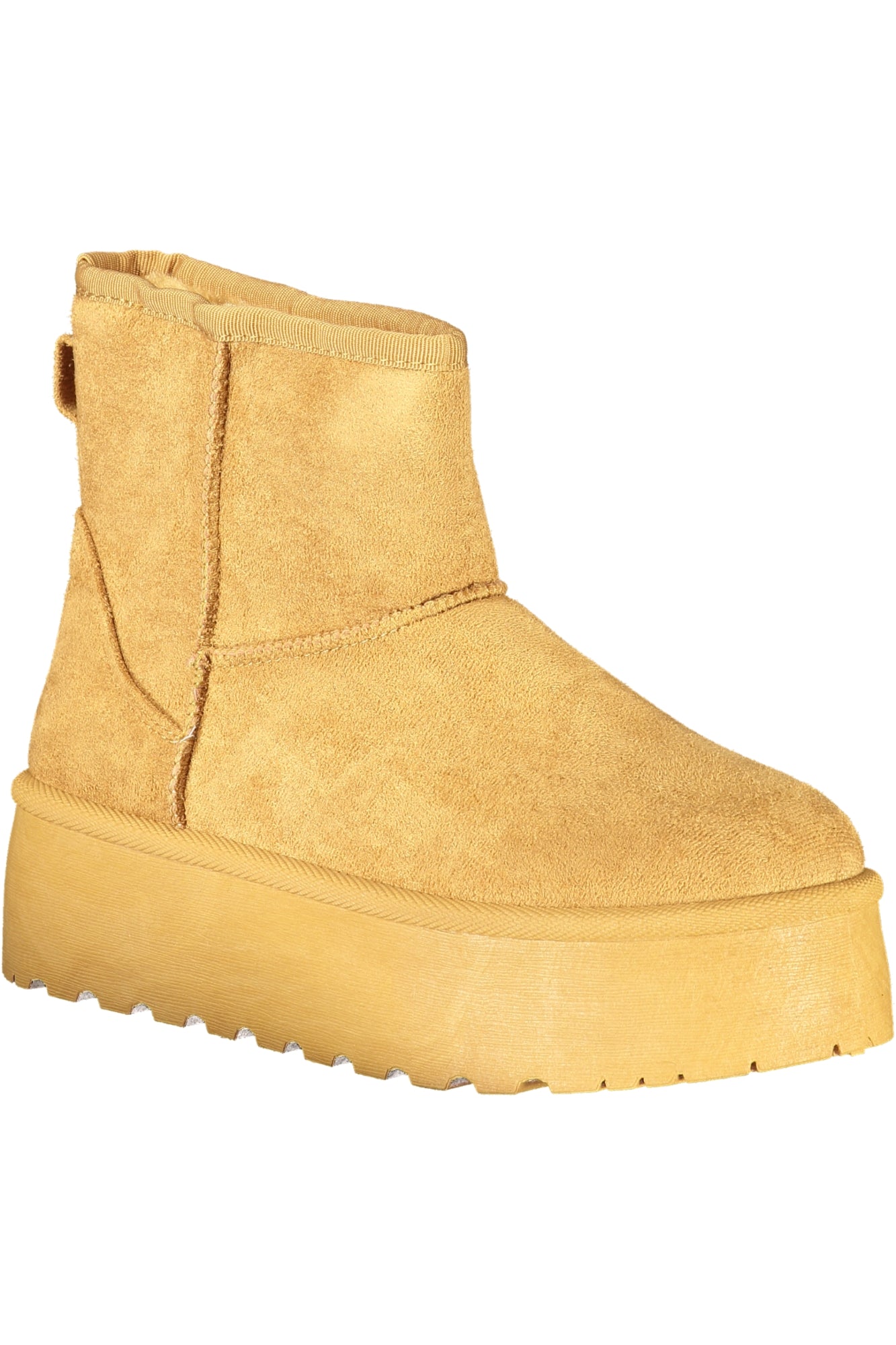 9267_MACAMEL – Damenstiefel braun mit Fell - Keilabsatz 4 cm & stilvollen Details – Größe: 36, 37, 38, 39, 40, 41 – Farbe: Marrone