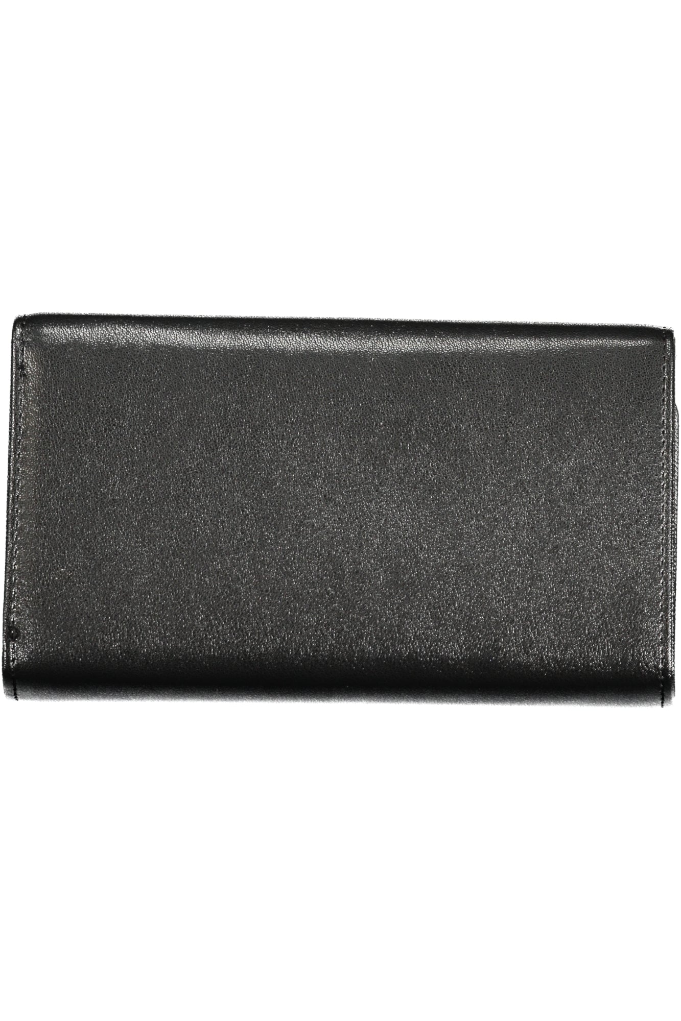LB25W-507-68_NENERO – Elegante Damen Geldbörse: Schwarz mit Kontrastdetails und Druckknopf – Größe: UNI – Farbe: Nero