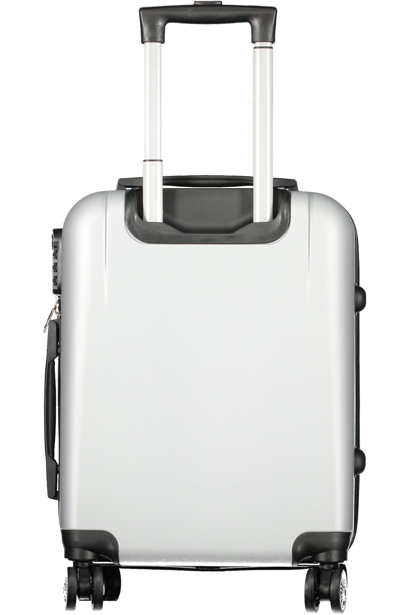 LB034-C_AGSILVER – Eleganter Silber-Trolley für Damen mit Zahlenschloss und 4 Rädern – Größe: UNI – Farbe: Argento