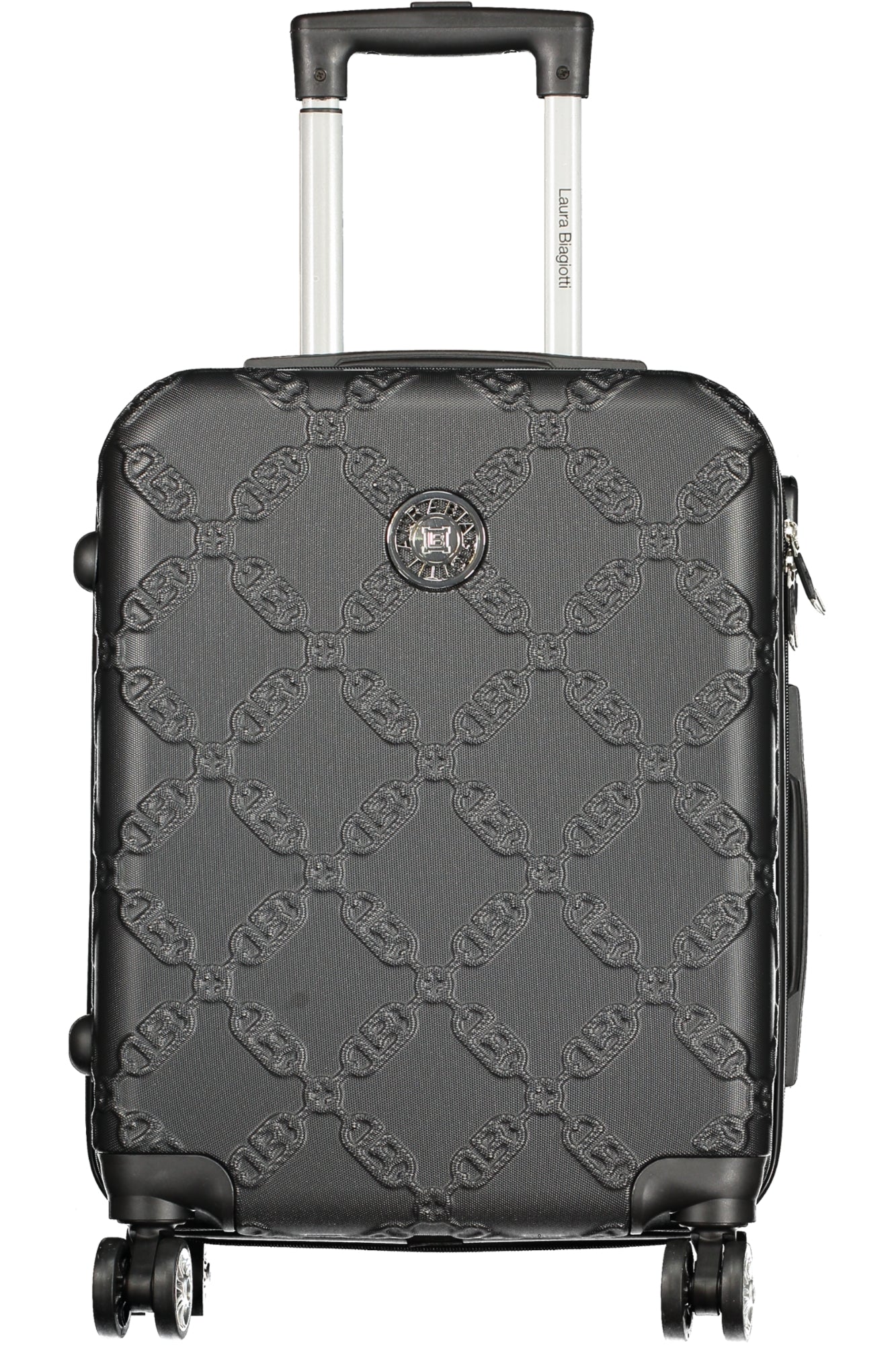 LB033-C_NEBLACK – Eleganter schwarzer Damen-Trolley mit Zahlenschloss und 4 Rädern – Größe: UNI – Farbe: Nero