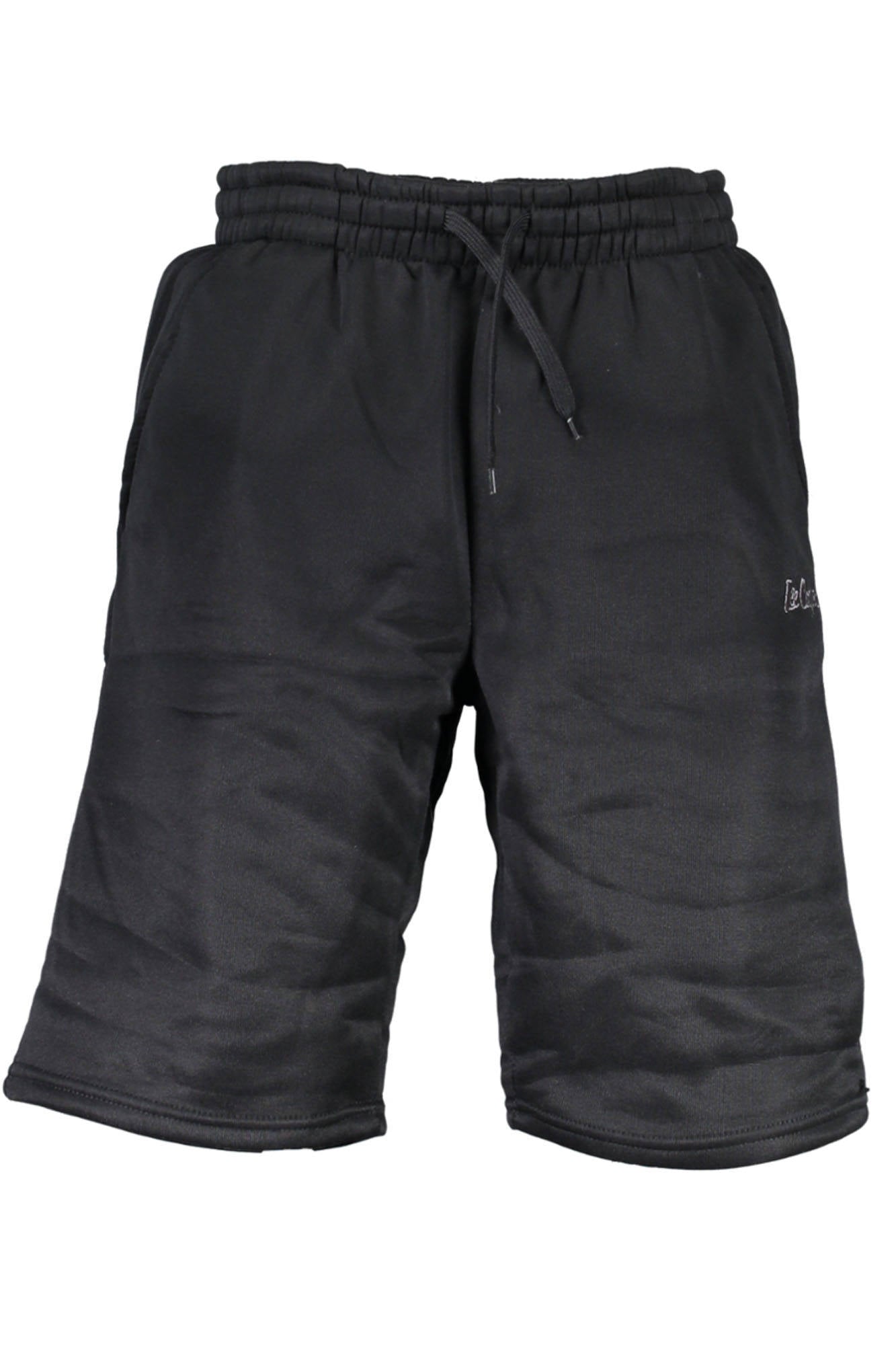 SNC99-1_NERO_BLACK – Schwarze Herren-Bermudashorts: Komfort mit elastischem Bund & Taschen – Größe: XS – Farbe: Nero