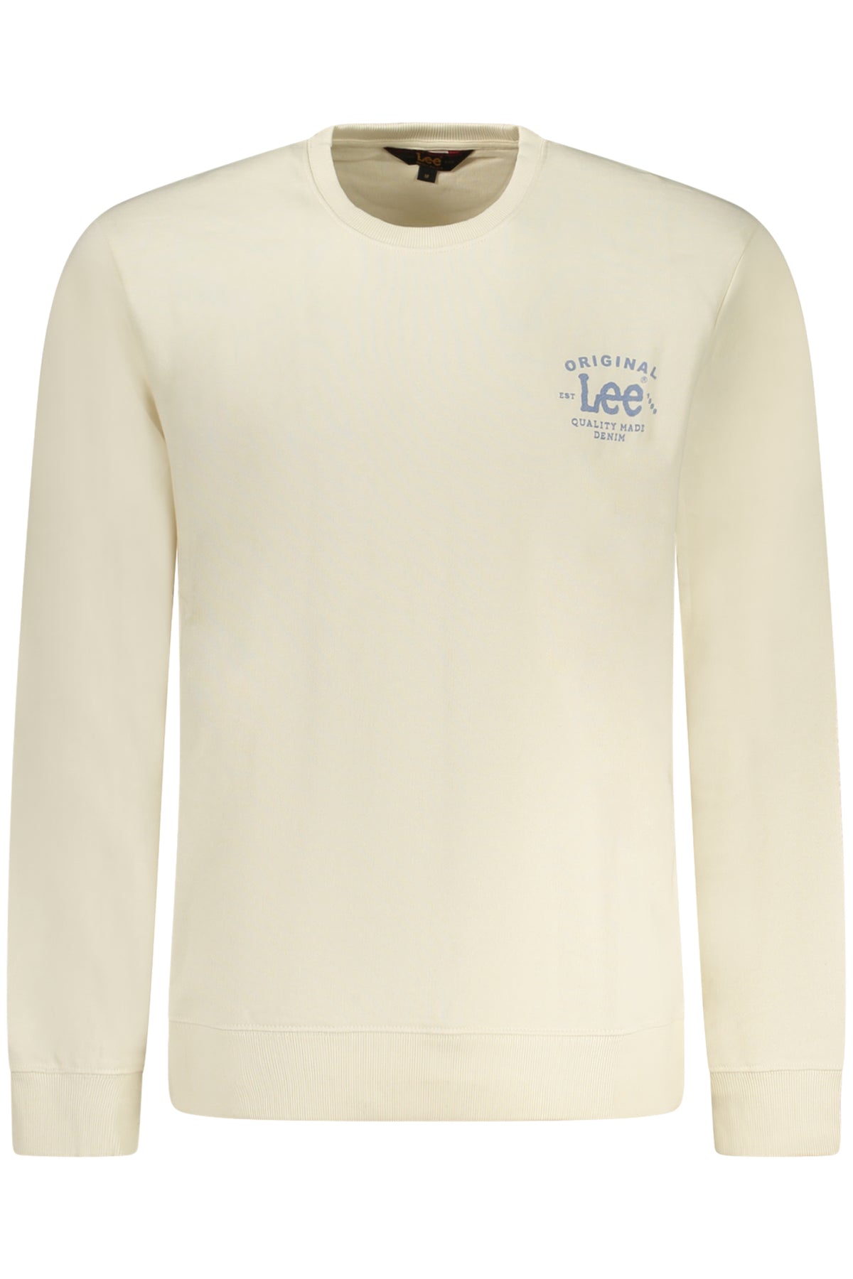 112364564_BEECRU – Beiges Herren Sweatshirt – Langarm, Rundhals, Logo-Druck, bequeme Passform – Größe: S, M, L, XL, 2XL – Farbe: Beige