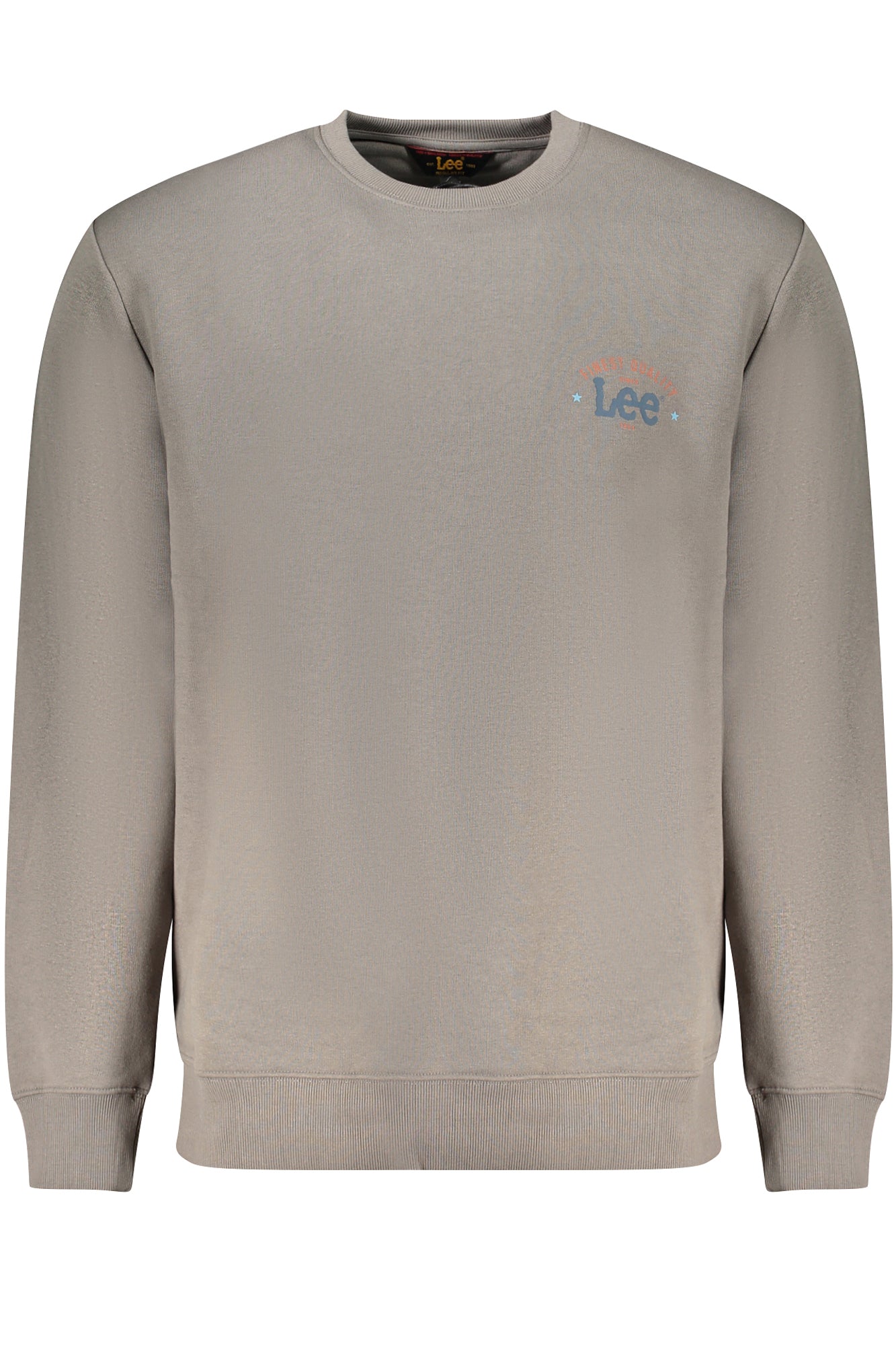 LOGOCREWSWS_GRGREYHE – Grauer Herrenpullover - Angeraut, Rundhals und mit Druckmotiv – Größe: S, M, L, XL, 2XL – Farbe: Grigio