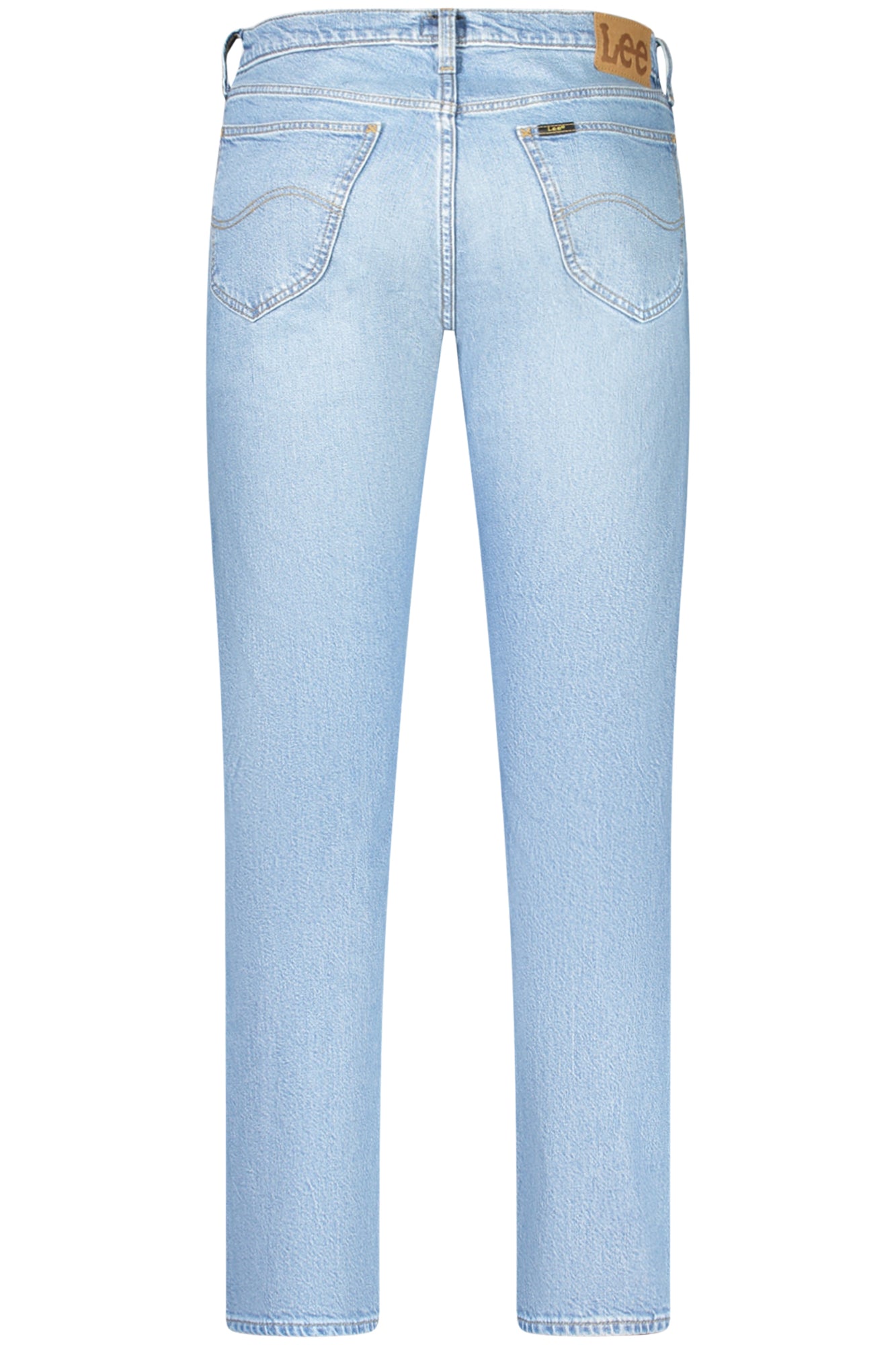 112363711DARENZIPFLY_AZSOREN – Herren Regular Straight Jeans in Blau mit Used-Effekten und Logo – Größe: 30L32, 31L32, 32L32, 33L32, 34L32, 36L32, 38L32 – Farbe: Azzurro