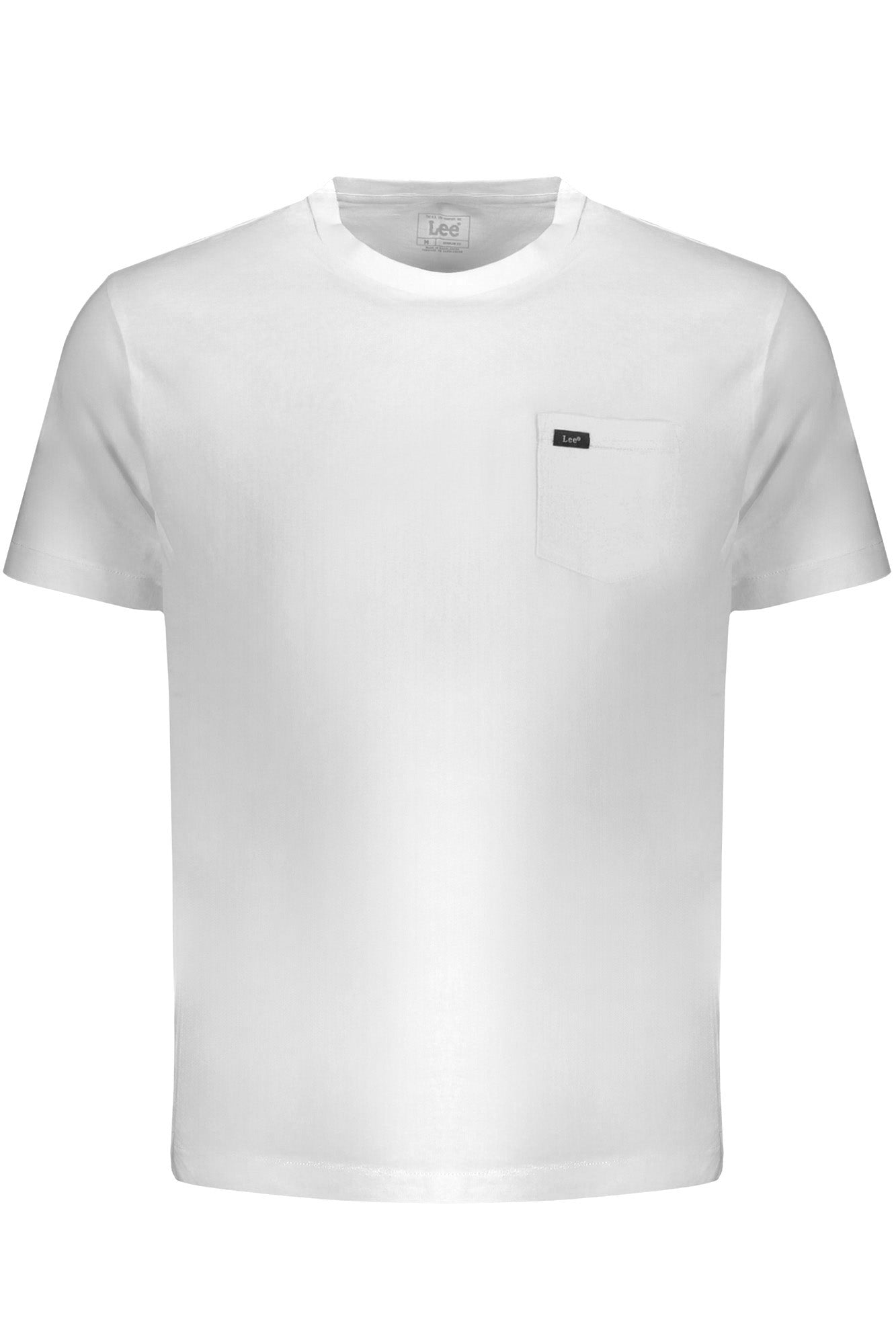 L63JFQNQ_BIECRU – Weißes Herren T-Shirt: Regular Fit mit Rundhalsausschnitt & Brusttasche – Größe: S, M, L, XL, 2XL – Farbe: Bianco