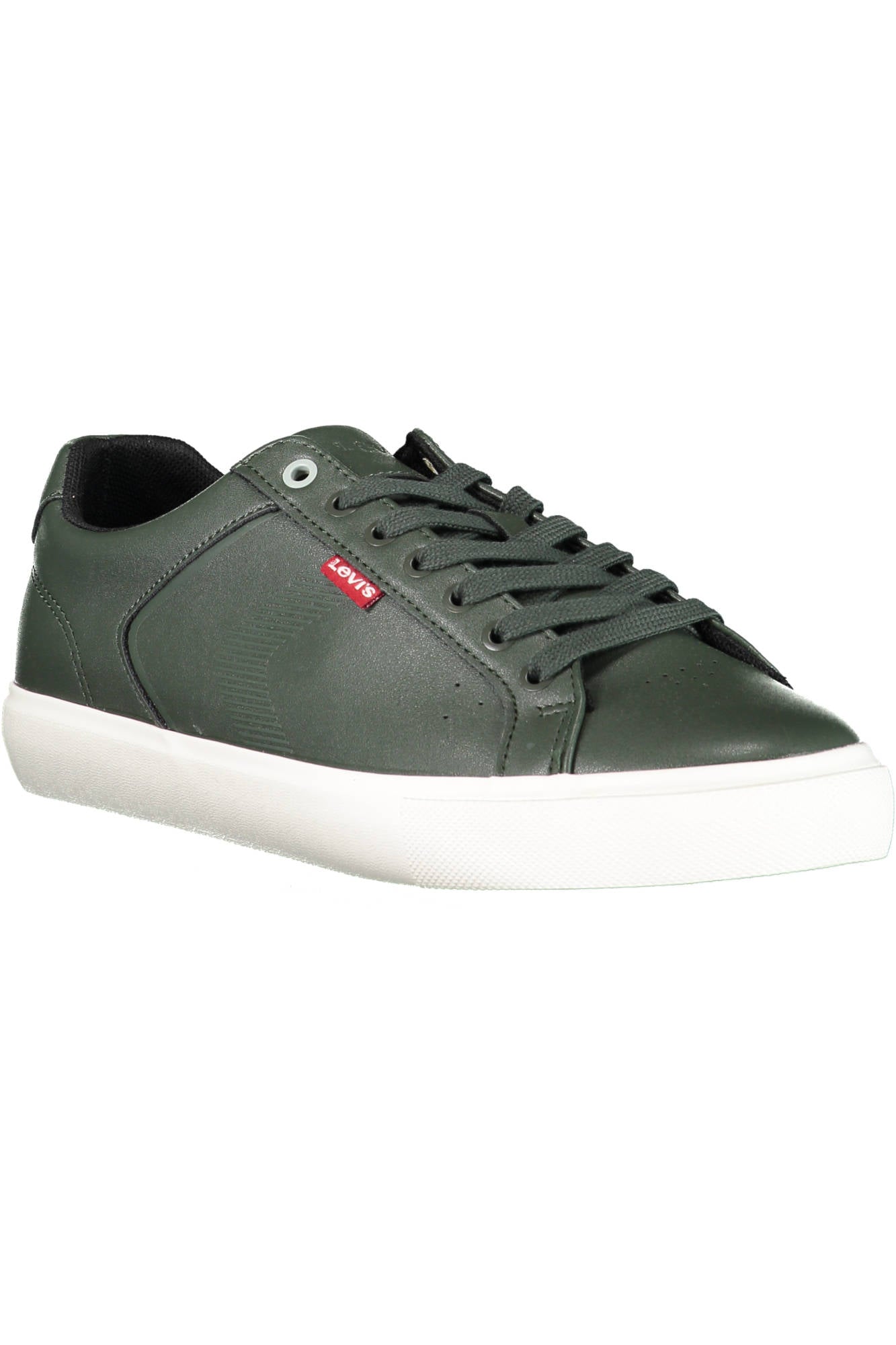 WOODWARD-20_VERDE_DARK-ARMY-GREEN – Grüner Herren-Sportschuh mit Kontrasten und Schnürsenkeln – Größe: 45 – Farbe: Verde