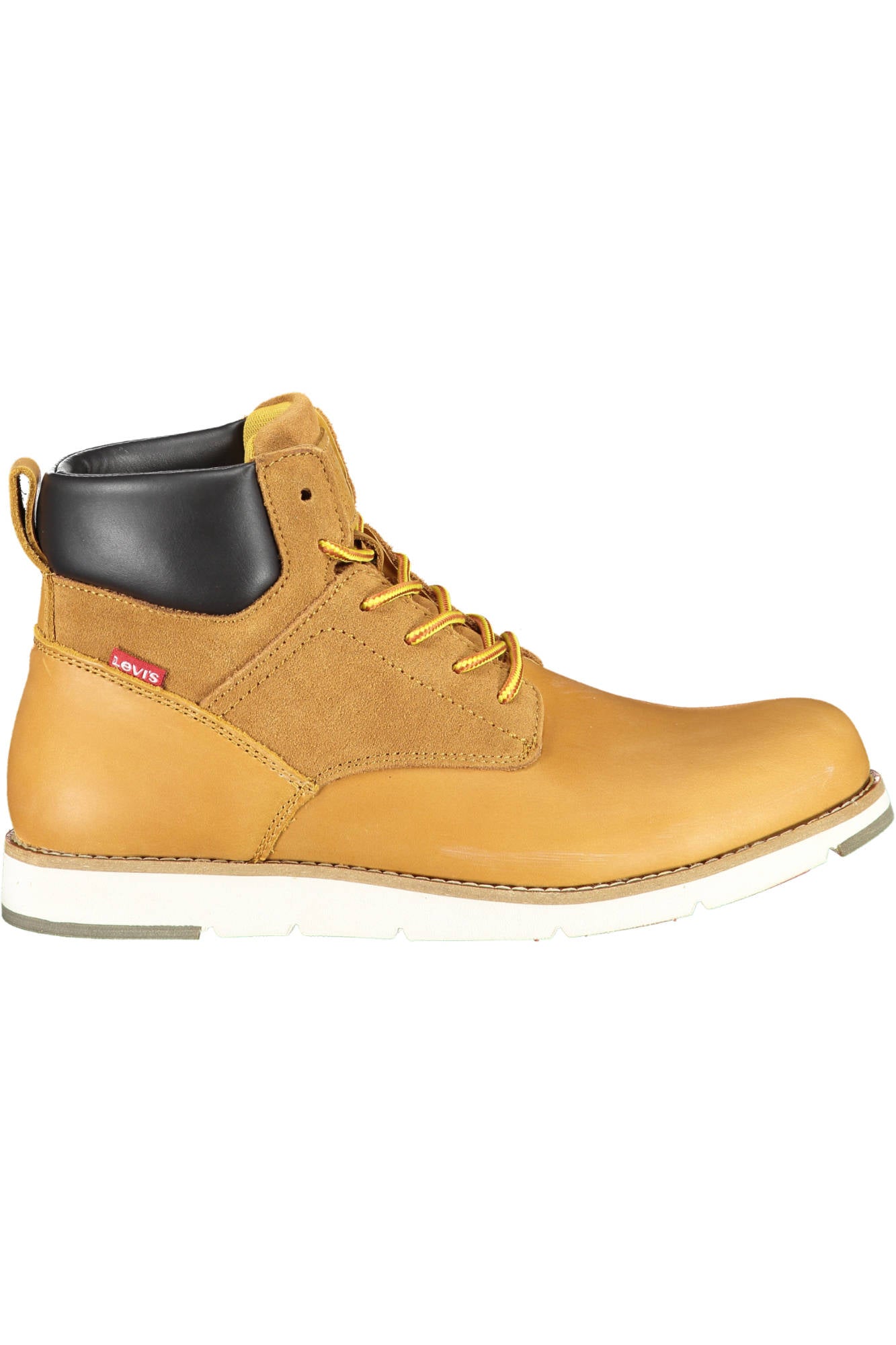 JAX-PLUS_BEIGE_MEDIUM-YELLOW – Beige Herrenschuhe Stiefel mit Kontrastdetails und Logo-Schnürung – Größe: 40 – Farbe: Beige