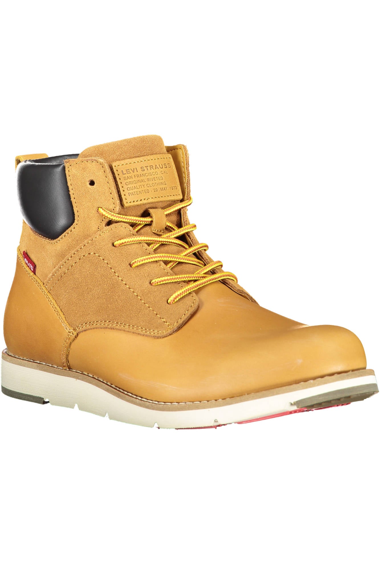 JAX-PLUS_BEIGE_MEDIUM-YELLOW – Beige Herrenschuhe Stiefel mit Kontrastdetails und Logo-Schnürung – Größe: 40 – Farbe: Beige