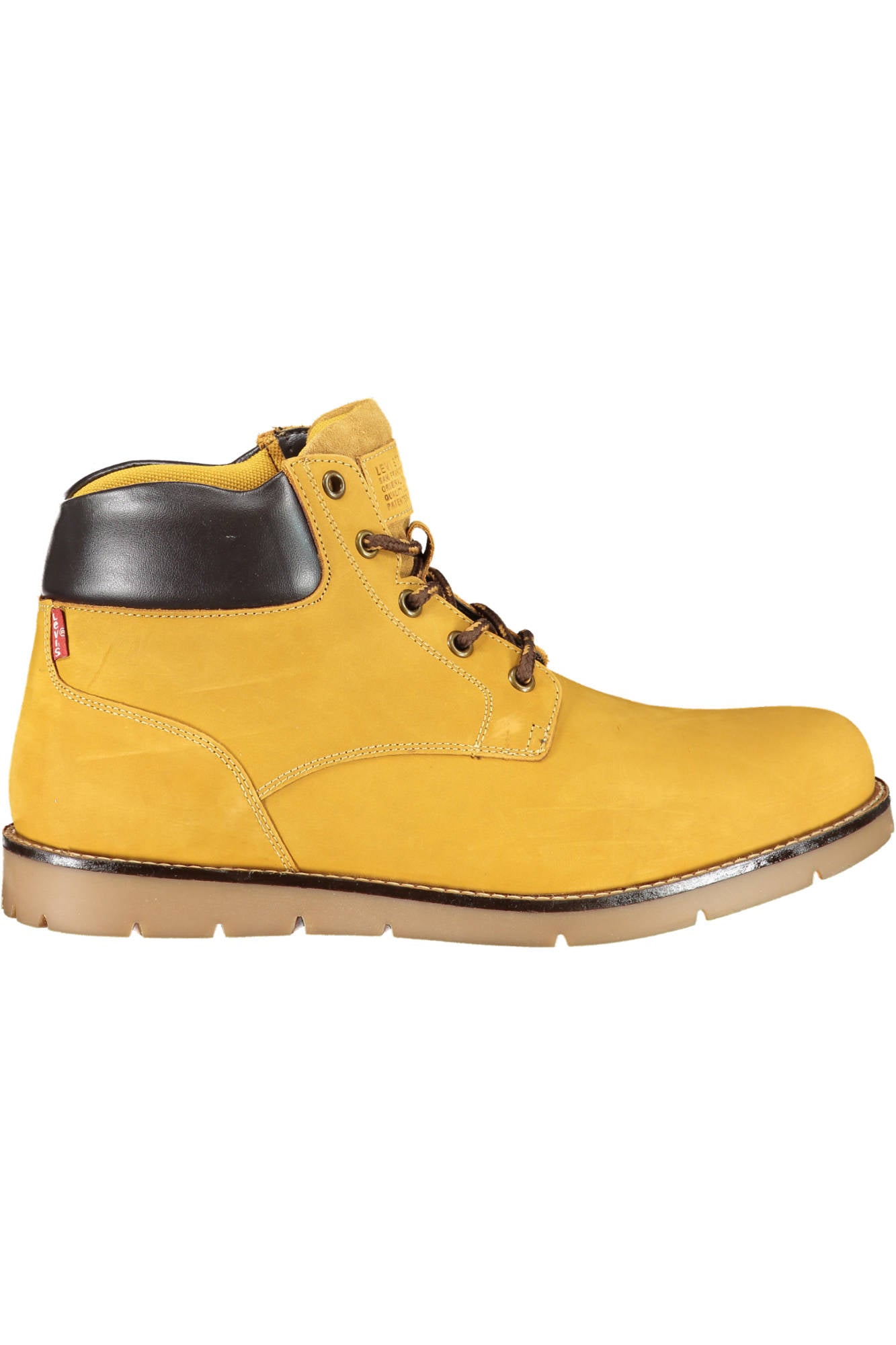 JAXED_GIALLO_MEDIUM-YELLOW – Herrenstiefel Gelb: Schnürstiefelette mit Kontrastdetails, für Sie – Größe: 41 – Farbe: Giallo