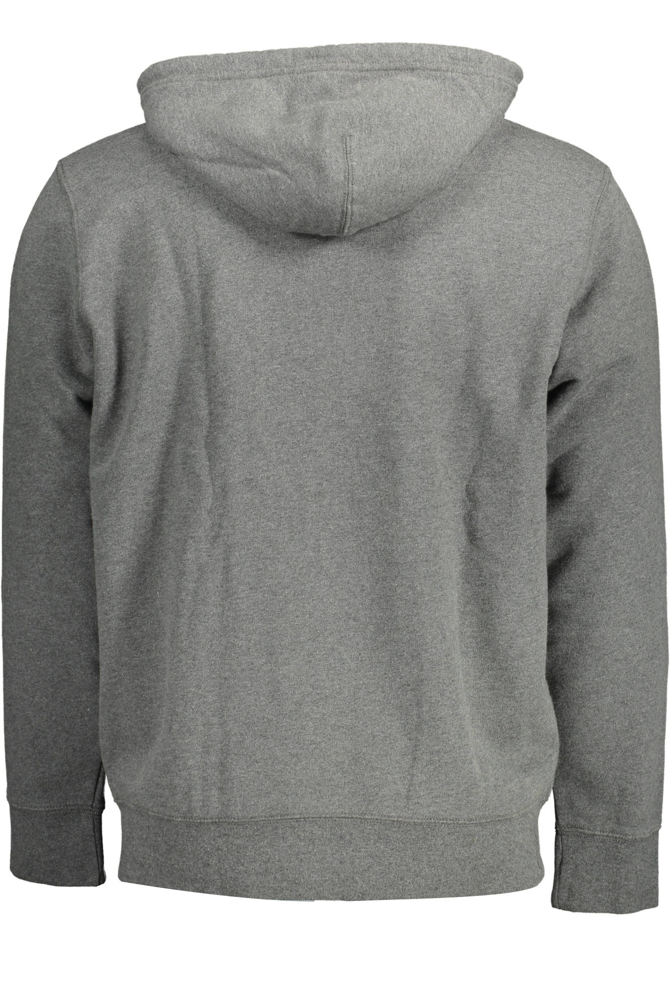 34584_GRIGIO_0000 – Graues Herren-Sweatshirt mit Kapuze und Reißverschluss, 2 Taschen – Größe: XL, 2XL, M – Farbe: Grigio