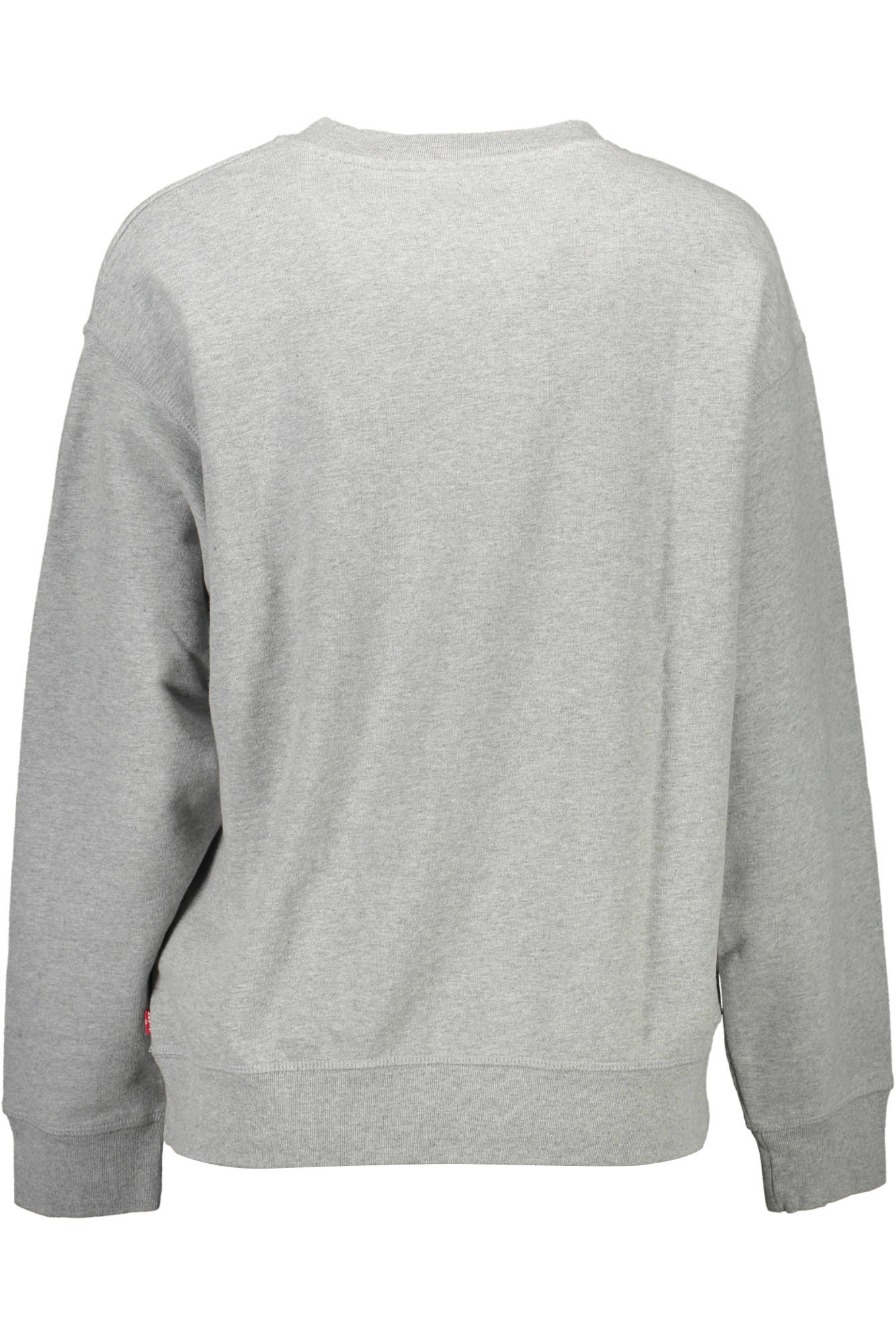 18686_GRIGIO_0012 – Graues Damen-Sweatshirt mit Rundhalsausschnitt und Stilvollem Druck – Größe: L – Farbe: Grigio