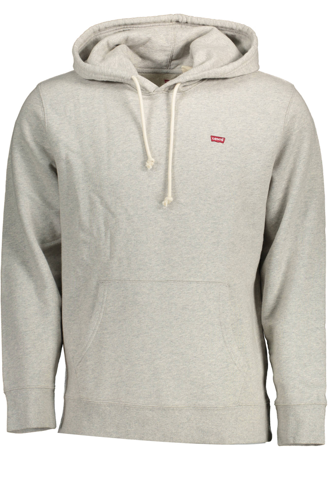 34581_GRIGIO_0000 – Graues Herren-Sweatshirt mit Kapuze und Kängurutasche – Stylisch & Bequem – Größe: S, M, L, XL, 2XL – Farbe: Grigio