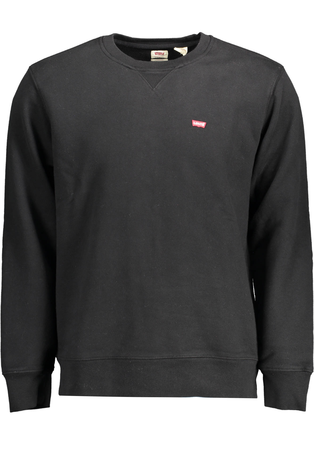 35909_NERO_0003 – Stilvolles Langarm-Sweatshirt: Schwarz, Rundhals, Logo-Design – Größe: XL, 2XL – Farbe: Nero
