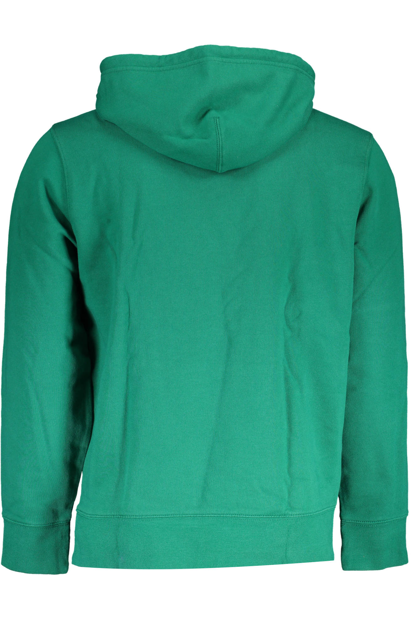 34581_VERDE_0023 – Grünes Herren-Sweatshirt aus Fleece mit Kapuze & Kängurutasche – Größe: 2XL – Farbe: Verde