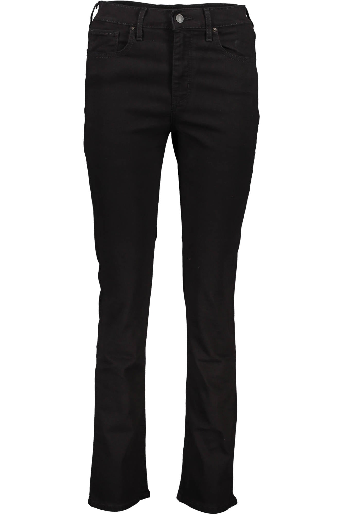 18883_NERO_0006 – Trendige Schwarze Damen Jeans 724: High Rise Straight mit 5 Taschen – Größe: 26 L30 – Farbe: Nero