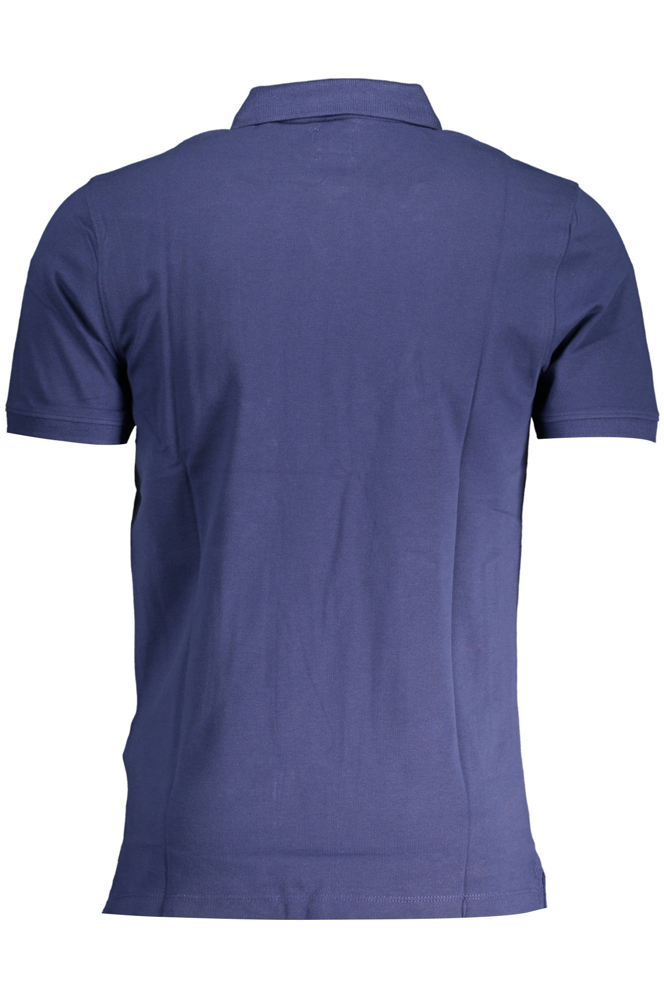 A4842_BLU_0003 – Herren Slim-Fit Poloshirt Blau - Kurzarm mit Applikation & Logo – Größe: S, M, XL, 2XL – Farbe: Blu