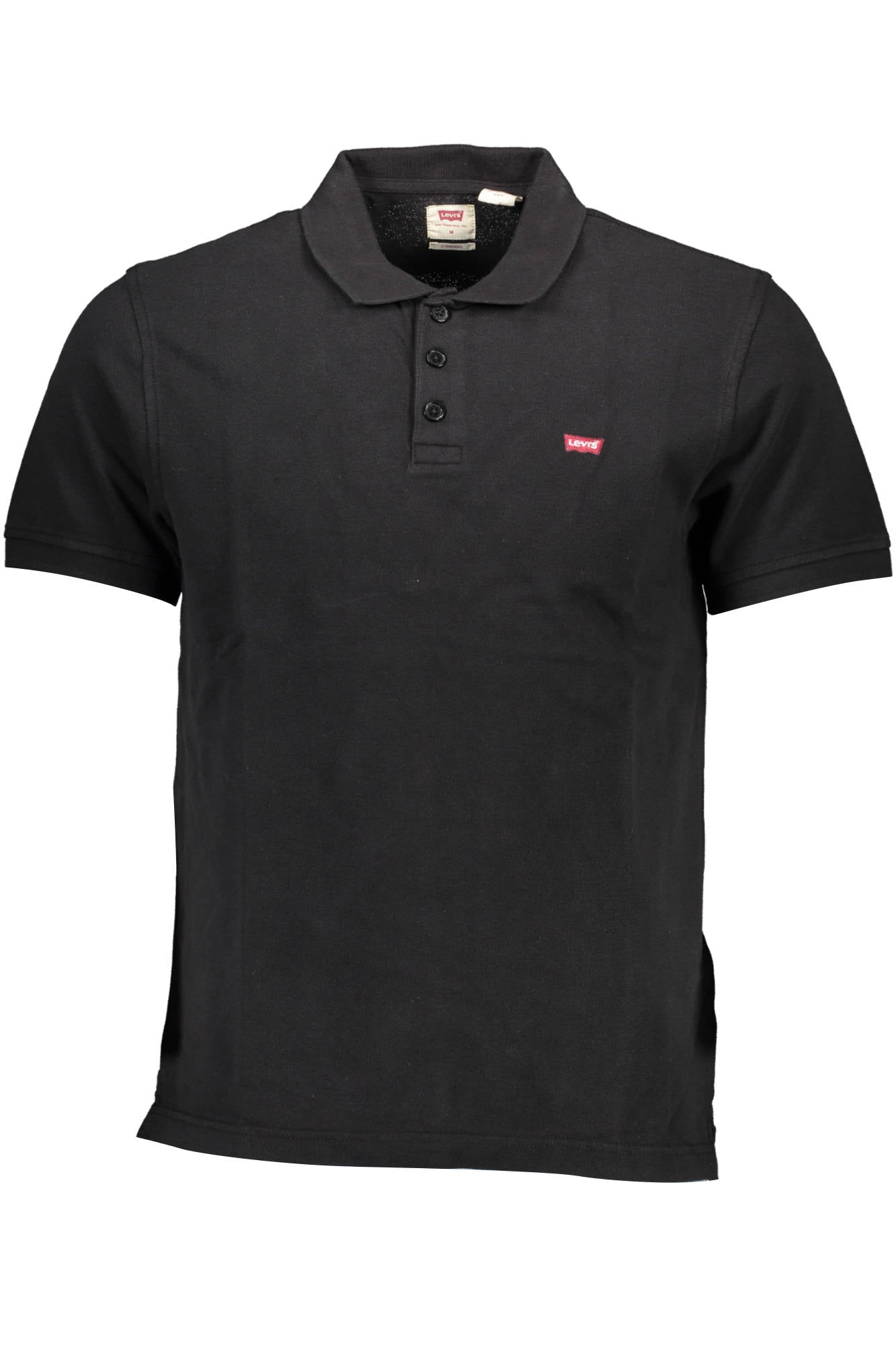 35883_NERO_0007 – Schwarzes Herren-Poloshirt mit Knöpfen und Logo-Applikation – Größe: S, 2XL – Farbe: Nero