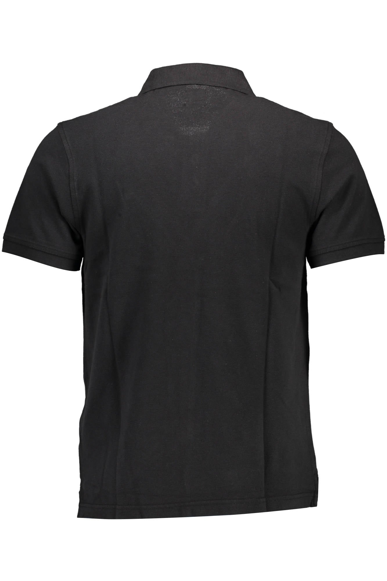 35883_NERO_0007 – Schwarzes Herren-Poloshirt mit Knöpfen und Logo-Applikation – Größe: S, 2XL – Farbe: Nero