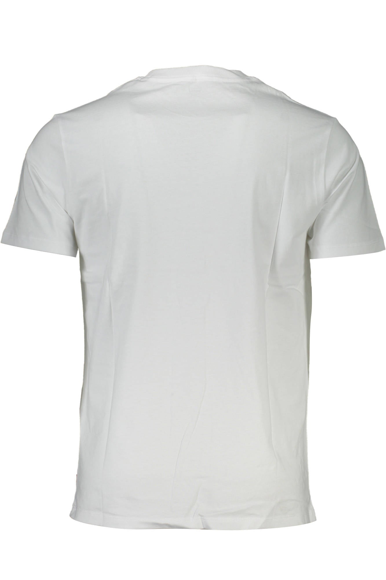 22491_BIANCO_1317 – Weißes Herren T-Shirt mit Rundhals & Logo-Druck – Kurzarm Klassiker – Größe: S, XL – Farbe: Bianco