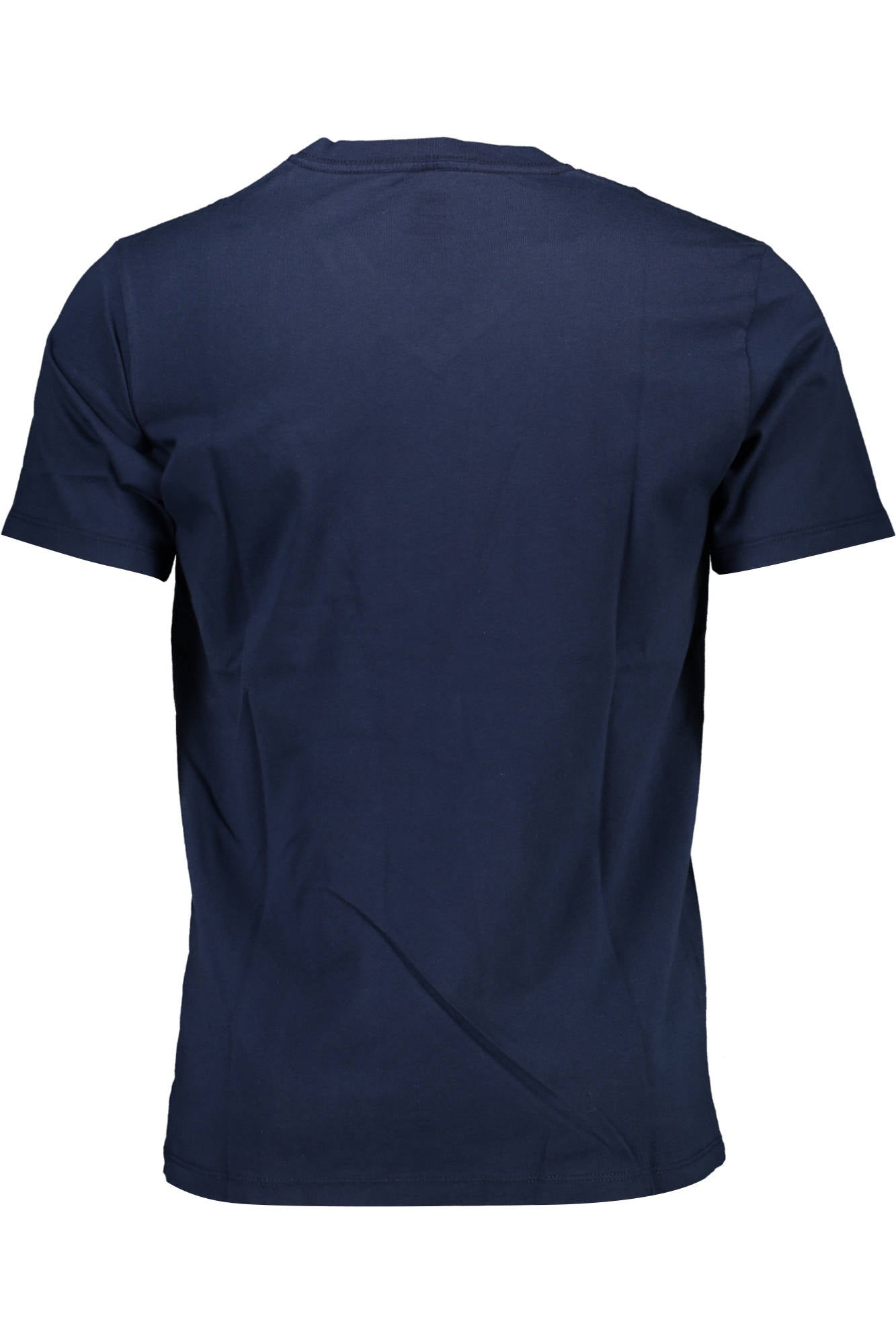 85641_BLU_002 – Herren V-Ausschnitt T-Shirt Blau - Kurzarm mit Applikation & Logo – Größe: S, XL – Farbe: Blu