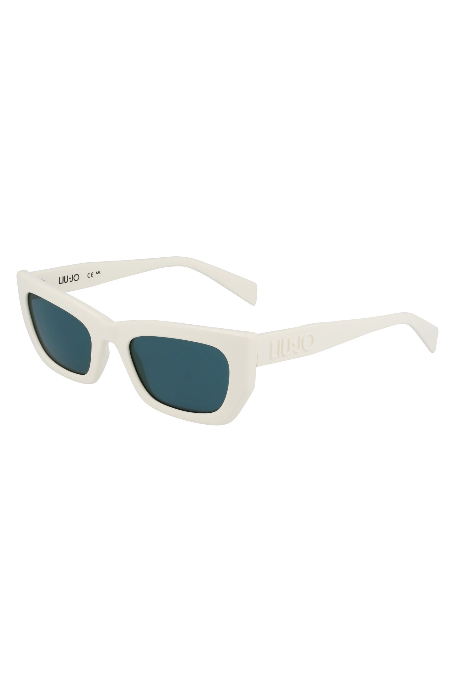 LJ790S_BI101 – Damen-Sonnenbrille Weiß: Tropfenform, Grünes Glas, Stilvoll & Elegant – Größe: UNI – Farbe: Bianco
