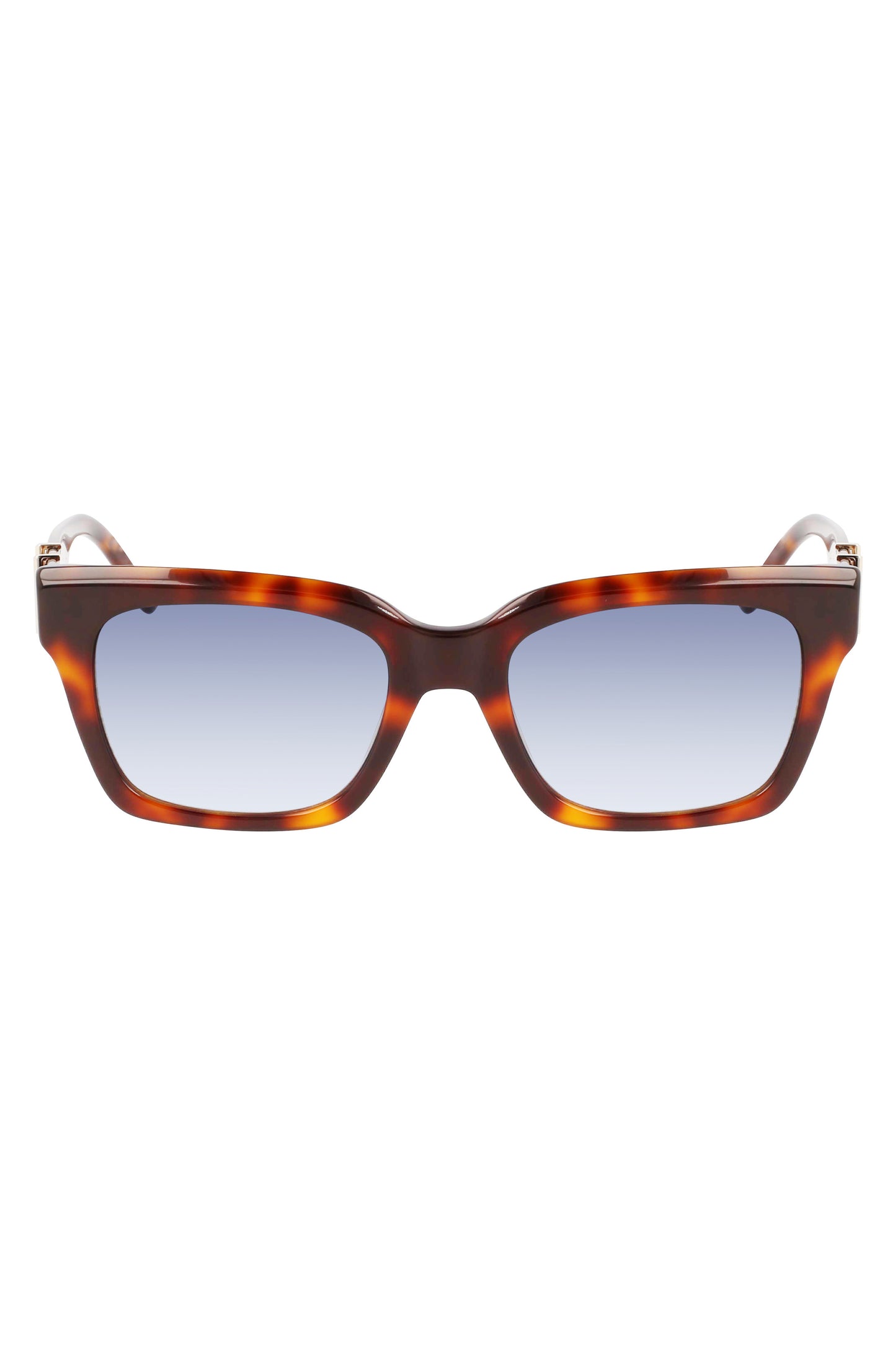 LJ759S_MA240 – Damen-Sonnenbrille Braun: Rechteckige Gläser, Acetat, Blau, 52mm – Größe: UNI – Farbe: Marrone