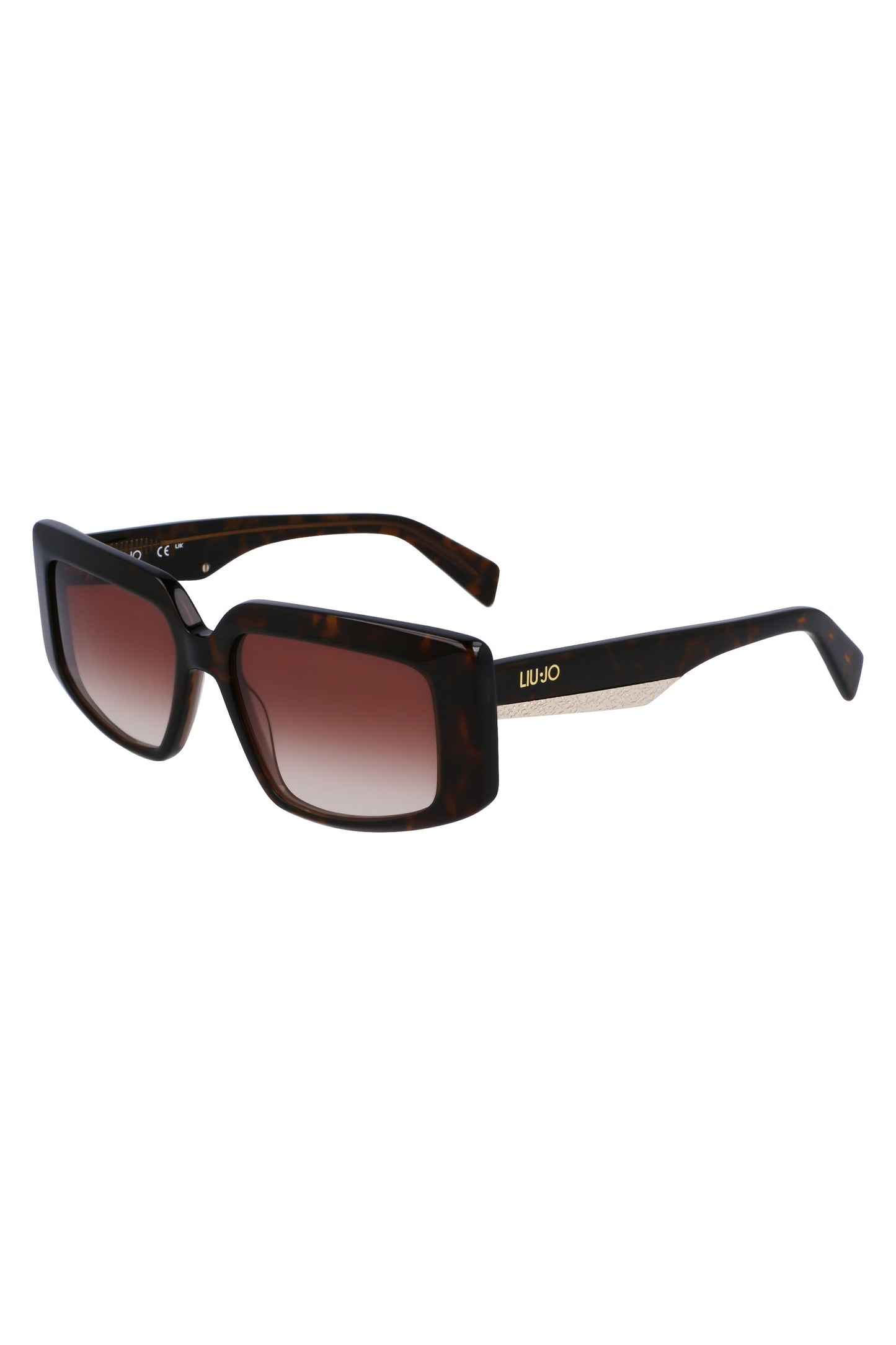 LJ791S_MA240 – Elegante Damen-Sonnenbrille: Rechteckige Braun-Gläser, Acetat-Rahmen – Größe: UNI – Farbe: Marrone