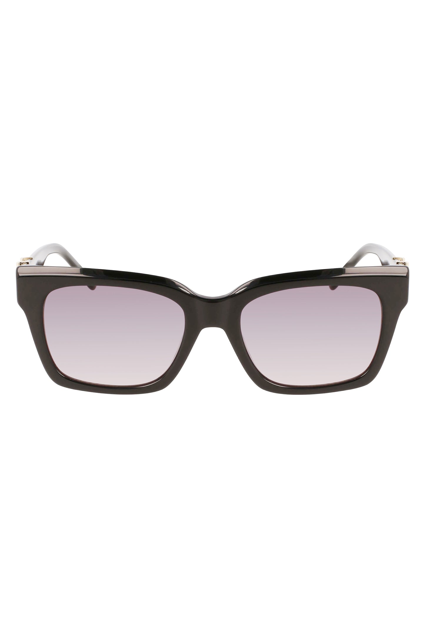 LJ759S_NE001 – Damen Sonnenbrille Schwarz: Rechteckiges Design & Rauchglas – Größe: UNI – Farbe: Nero