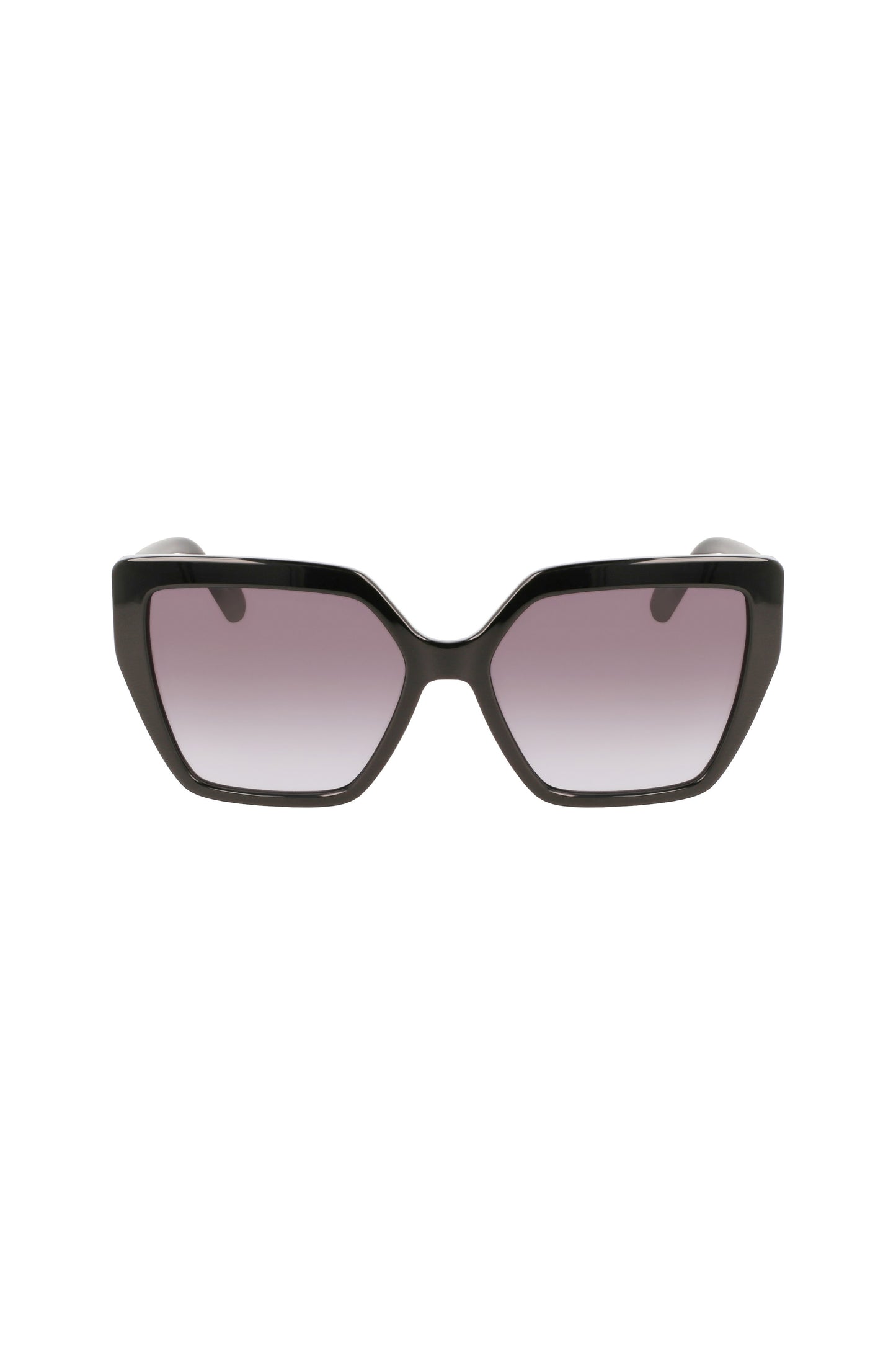 LJ757S_NE001 – Damen Sonnenbrille Schwarz: Quadratische Gläser, Kontrastdetails – Größe: UNI – Farbe: Nero