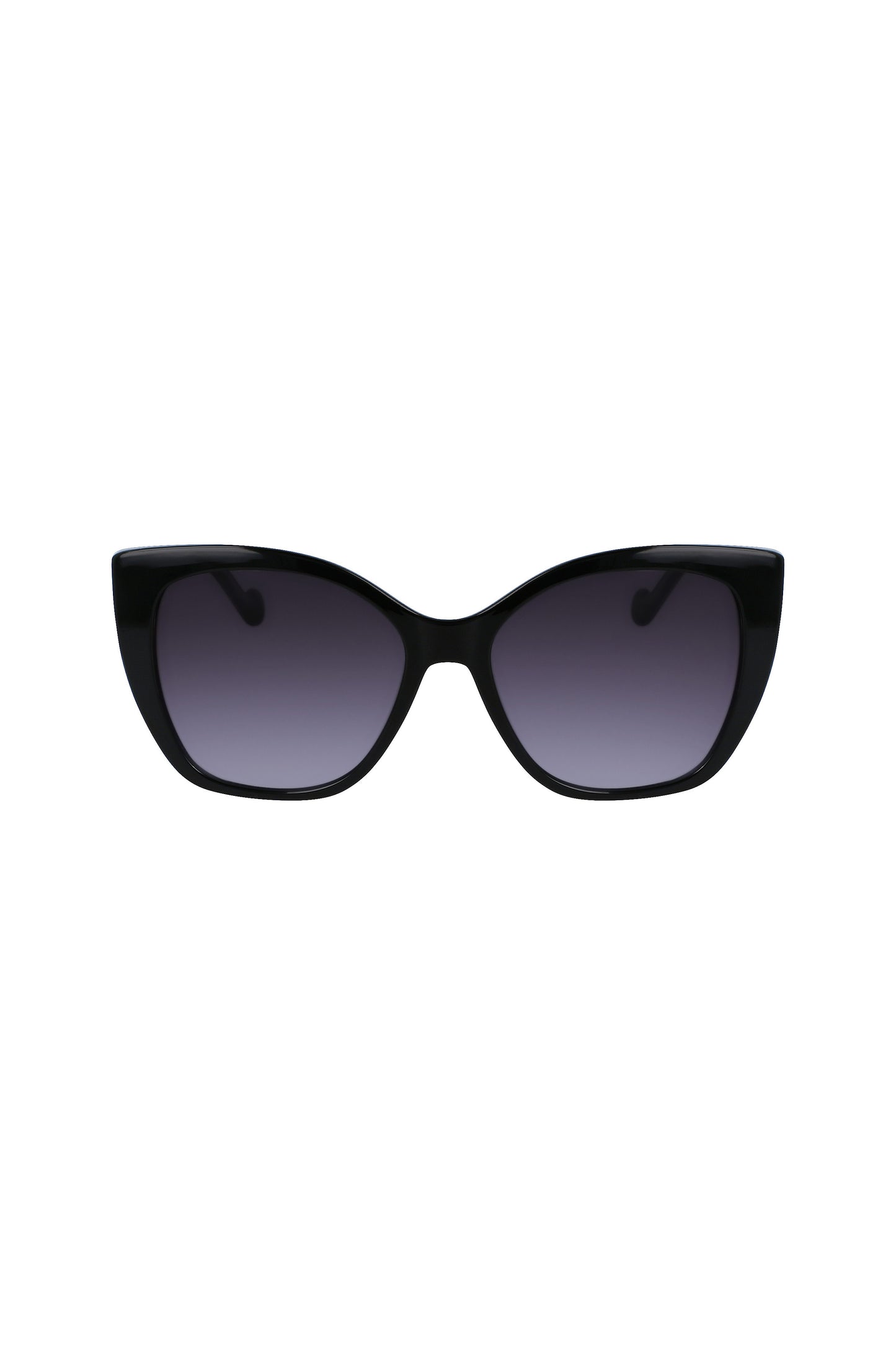LJ766S_NE001 – Stilvolle Damen-Sonnenbrille mit runden schwarzen Gläsern – Größe: UNI – Farbe: Nero
