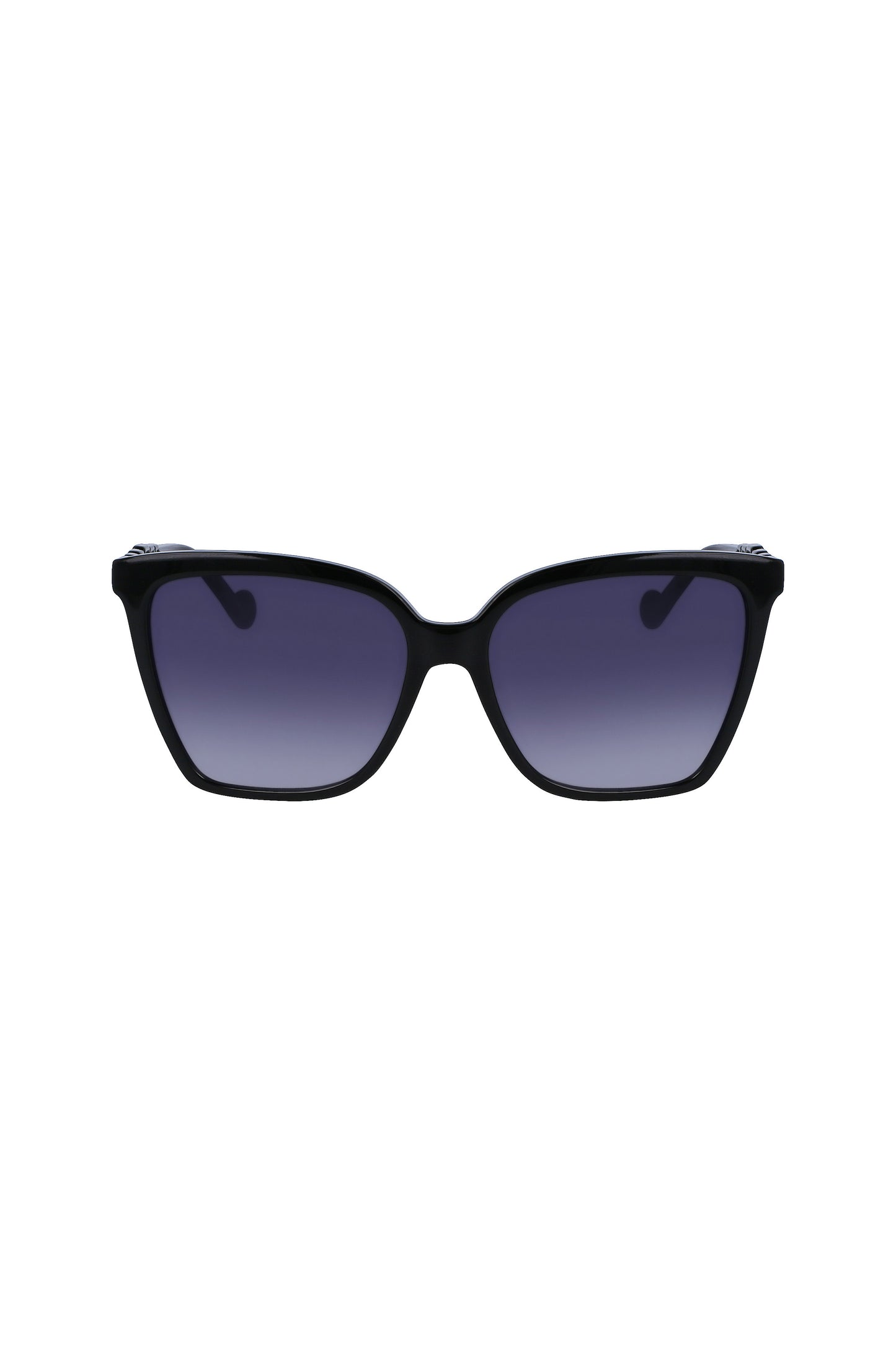LJ773S_NE001 – Damen-Sonnenbrille: Schwarze Kunststofffassung mit Kontrast-Details – Größe: UNI – Farbe: Nero