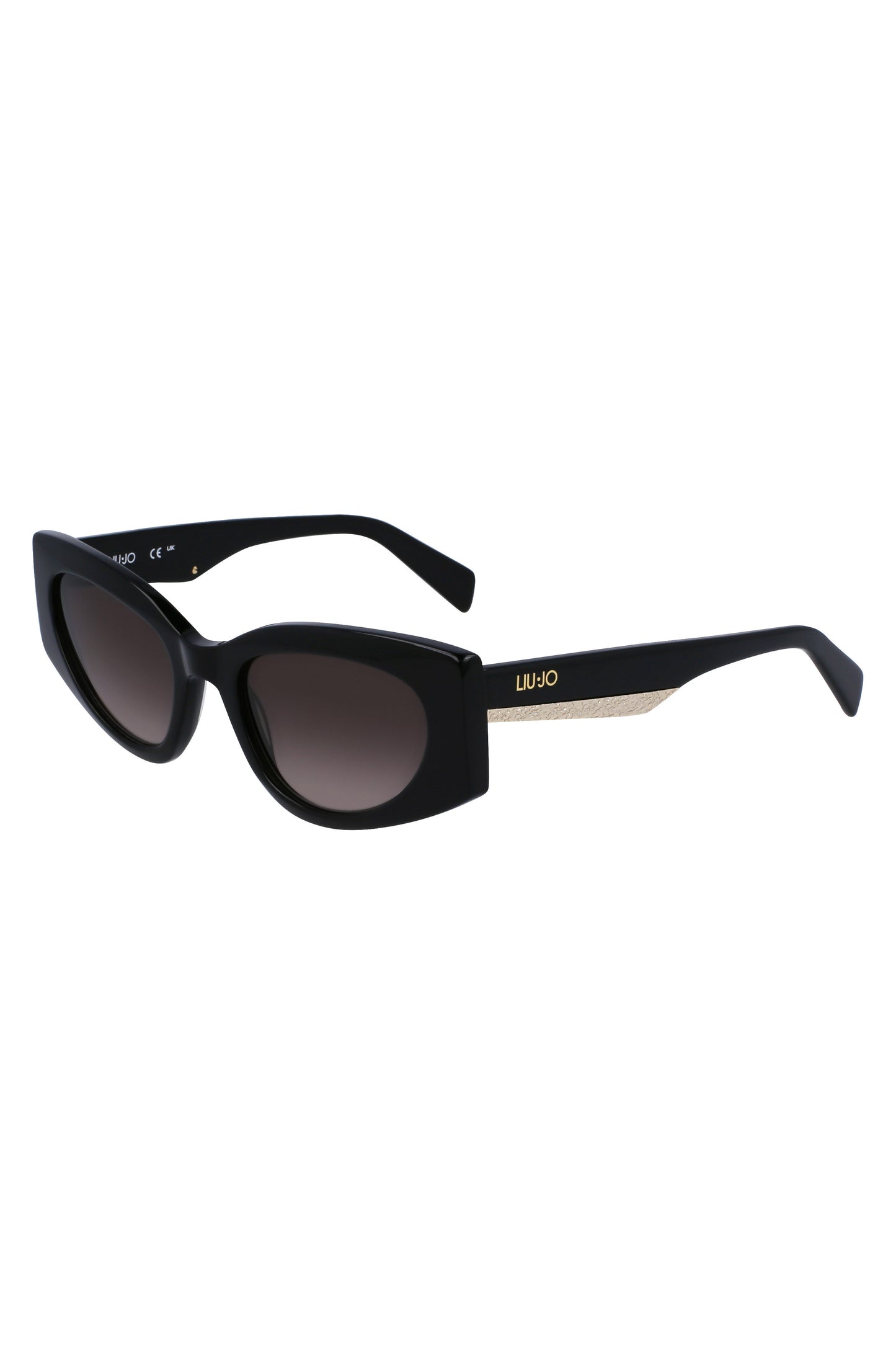 LJ792S_NE001 – Stylische Damen-Sonnenbrille Schwarz: Tropfenform, Kontraste & Details – Größe: UNI – Farbe: Nero