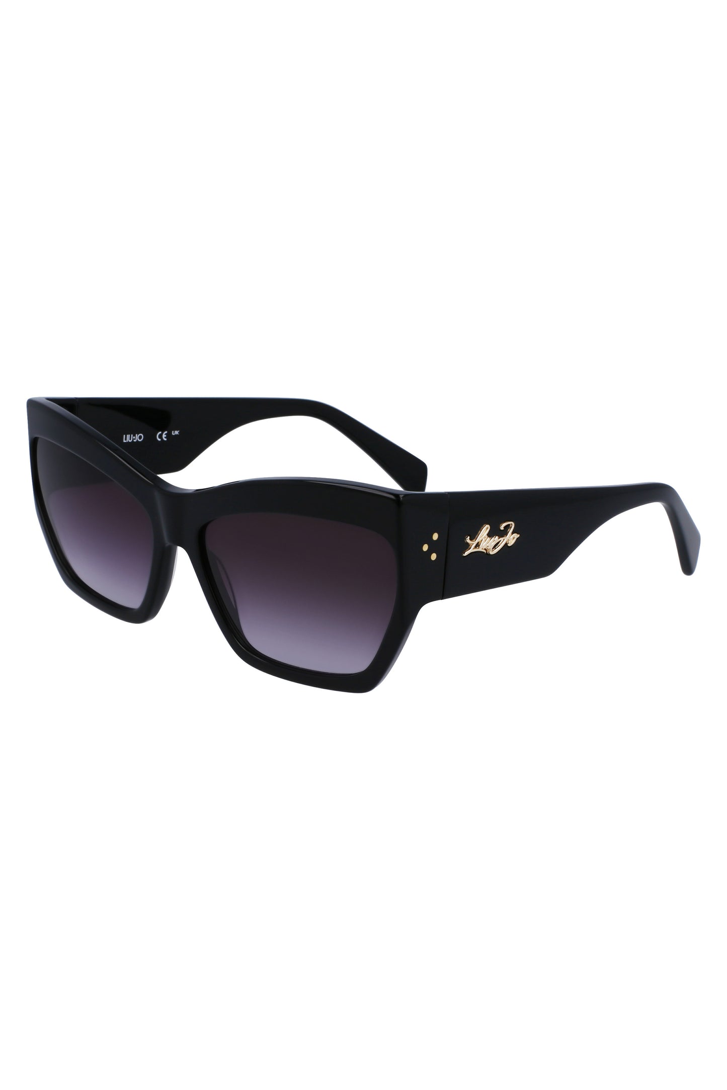 LJ785S_NE001 – Elegante Damen-Sonnenbrille in Schwarz mit rechteckigen Gläsern – Größe: UNI – Farbe: Nero