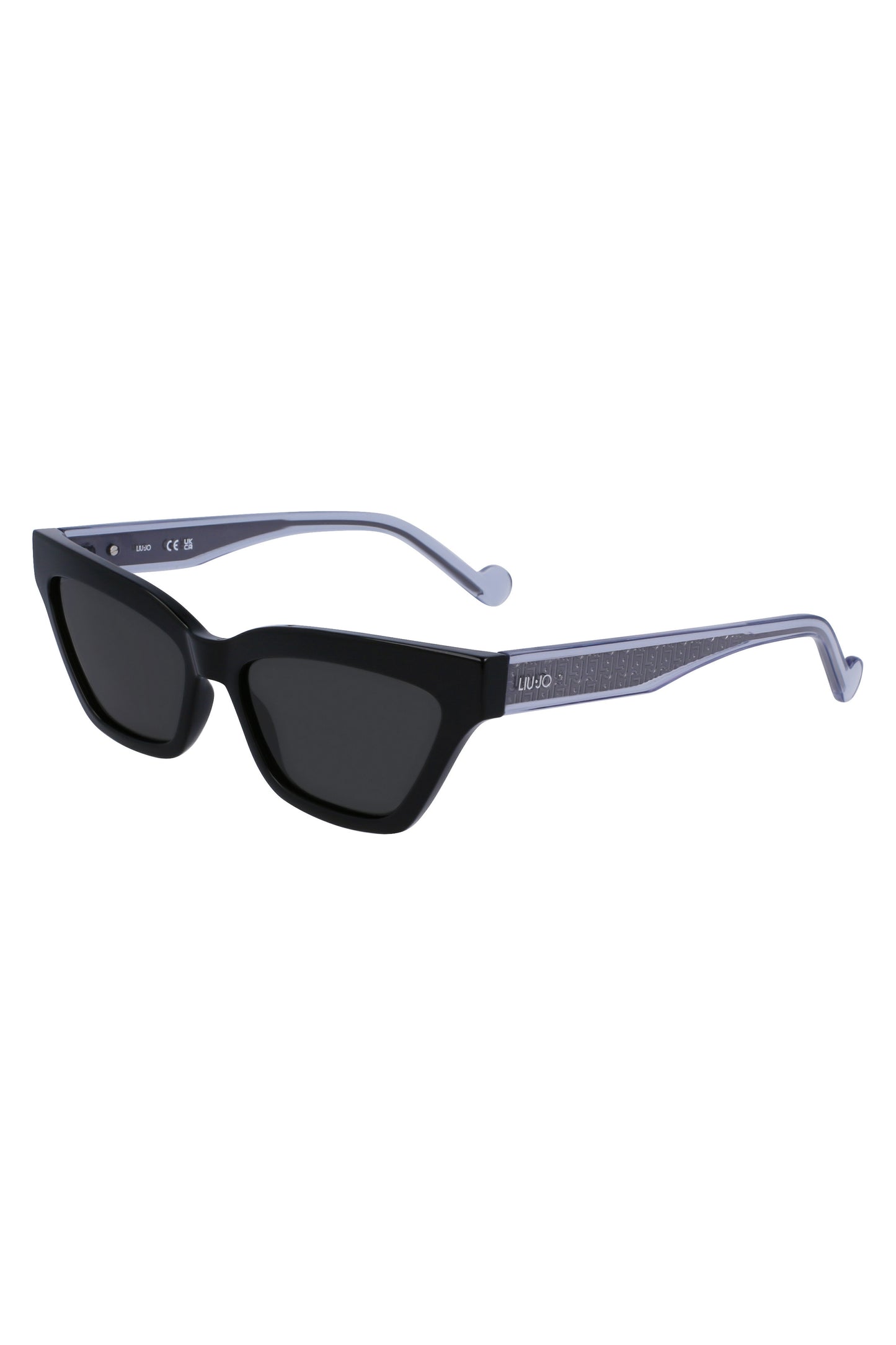 LJ781S_NE001 – Damen Sonnenbrille Schwarz mit Rechteckgläsern und Kontrastdetails – Größe: UNI – Farbe: Nero