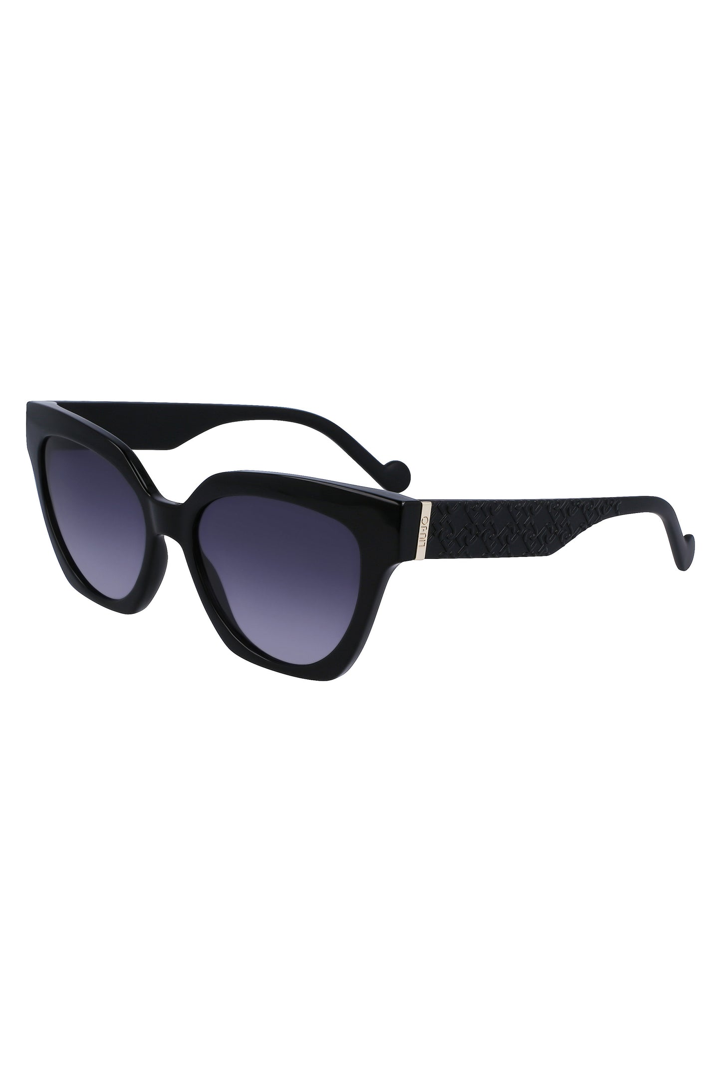 LJ778S_NE001 – Stylische Damen-Sonnenbrille in Schwarz mit runden Gläsern 55mm – Größe: UNI – Farbe: Nero