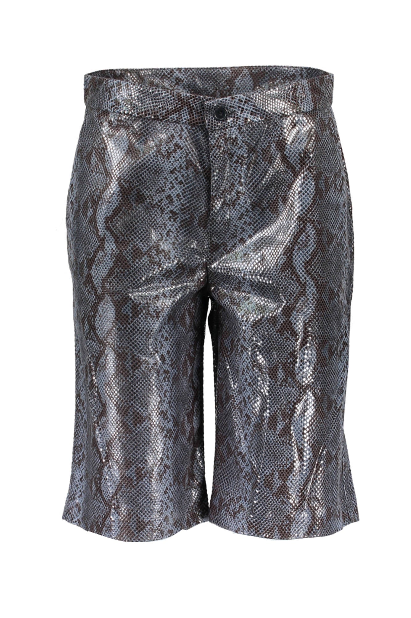 F65229-E0164_AZZURRO_Z9917 – Blaue Damen-Bermudashorts mit Taschen und Reißverschluss - Stilvoll & Elegant – Größe: 28 – Farbe: Azzurro