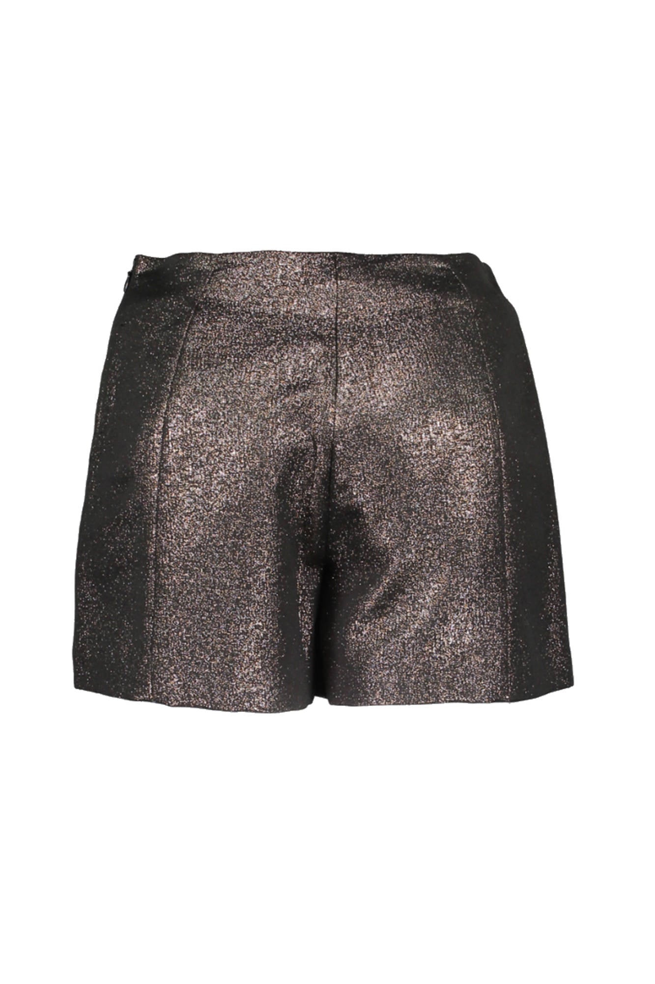 C63227-T1191_BRONZO_09N03 – Damen Shorts Bronze - Kurz mit Taschen & Reißverschluss, Logo-Detail – Größe: 46 – Farbe: Bronzo