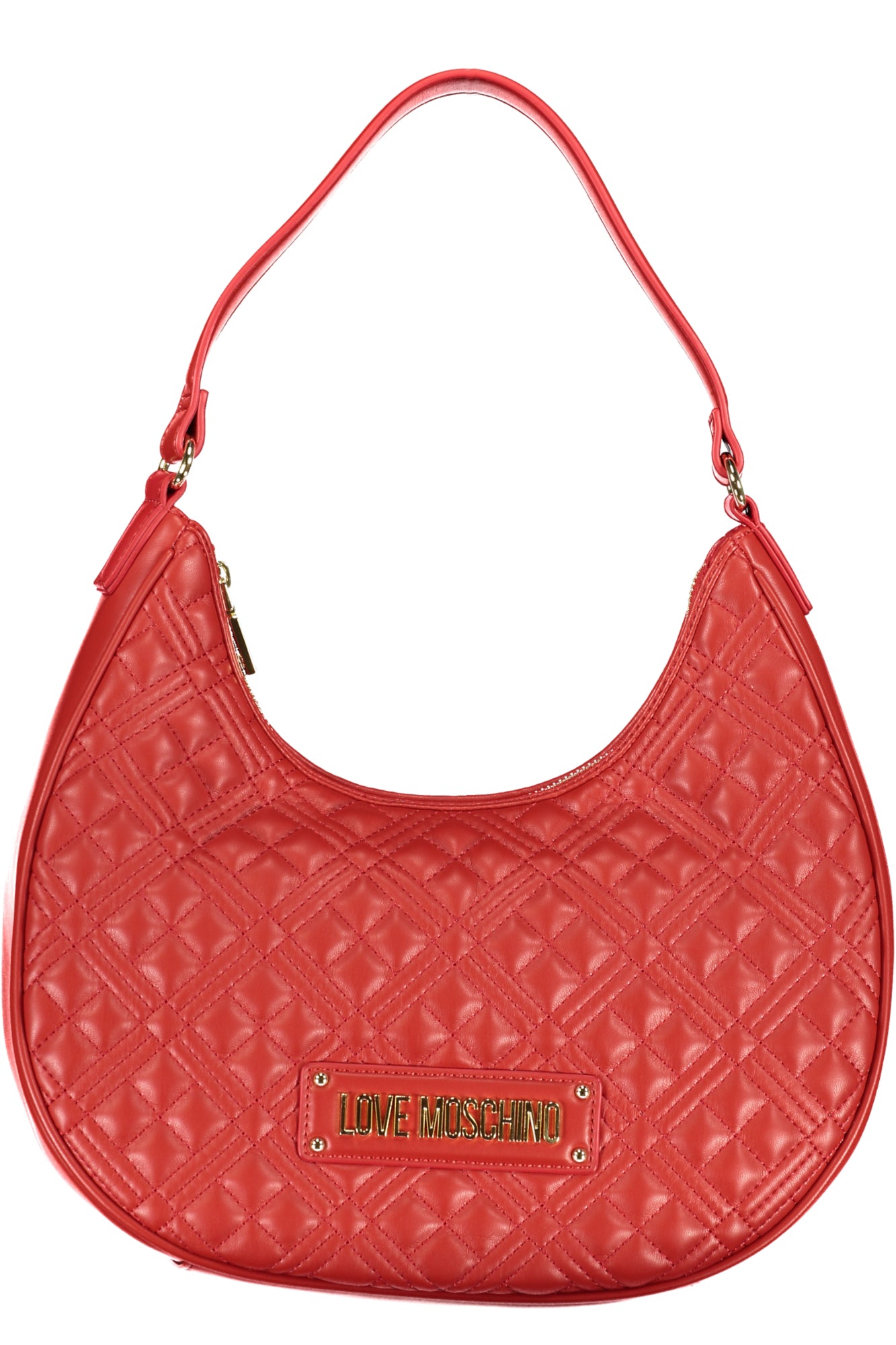 JC4016PP0HLA0500_ROROSSO – Stylische Damenschultertasche in Rot mit Kontrastdetails und Logo – Größe: UNI – Farbe: Rosso