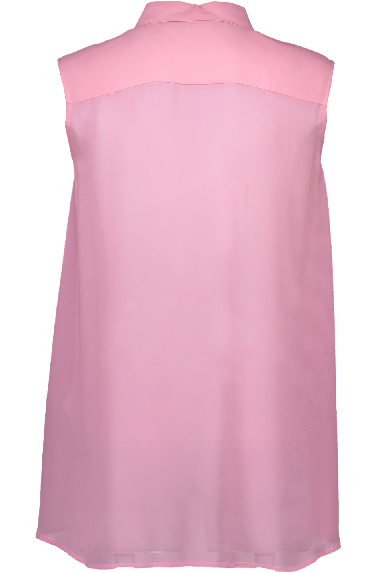 W-C-B29-80-S-2655_ROSA_N35 – Stylische Rosa Damenbluse mit italienischem Kragen und Logo-Akzenten – Größe: 40, 42, 44, 46 – Farbe: Rosa