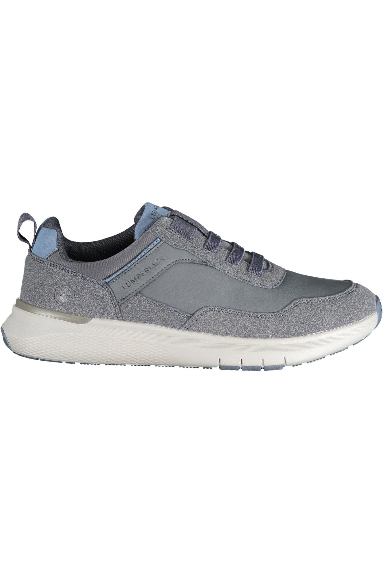 102217252_BL261 – Herrensneaker Blau mit Elastikbändern und Kontrastdetails - NEIL – Größe: 40, 41, 42, 43, 44, 45, 46 – Farbe: Blu