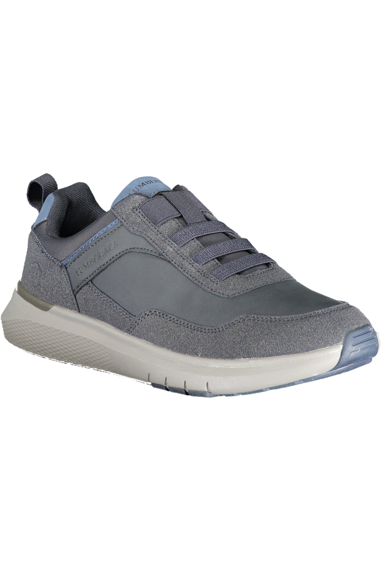 102217252_BL261 – Herrensneaker Blau mit Elastikbändern und Kontrastdetails - NEIL – Größe: 40, 41, 42, 43, 44, 45, 46 – Farbe: Blu