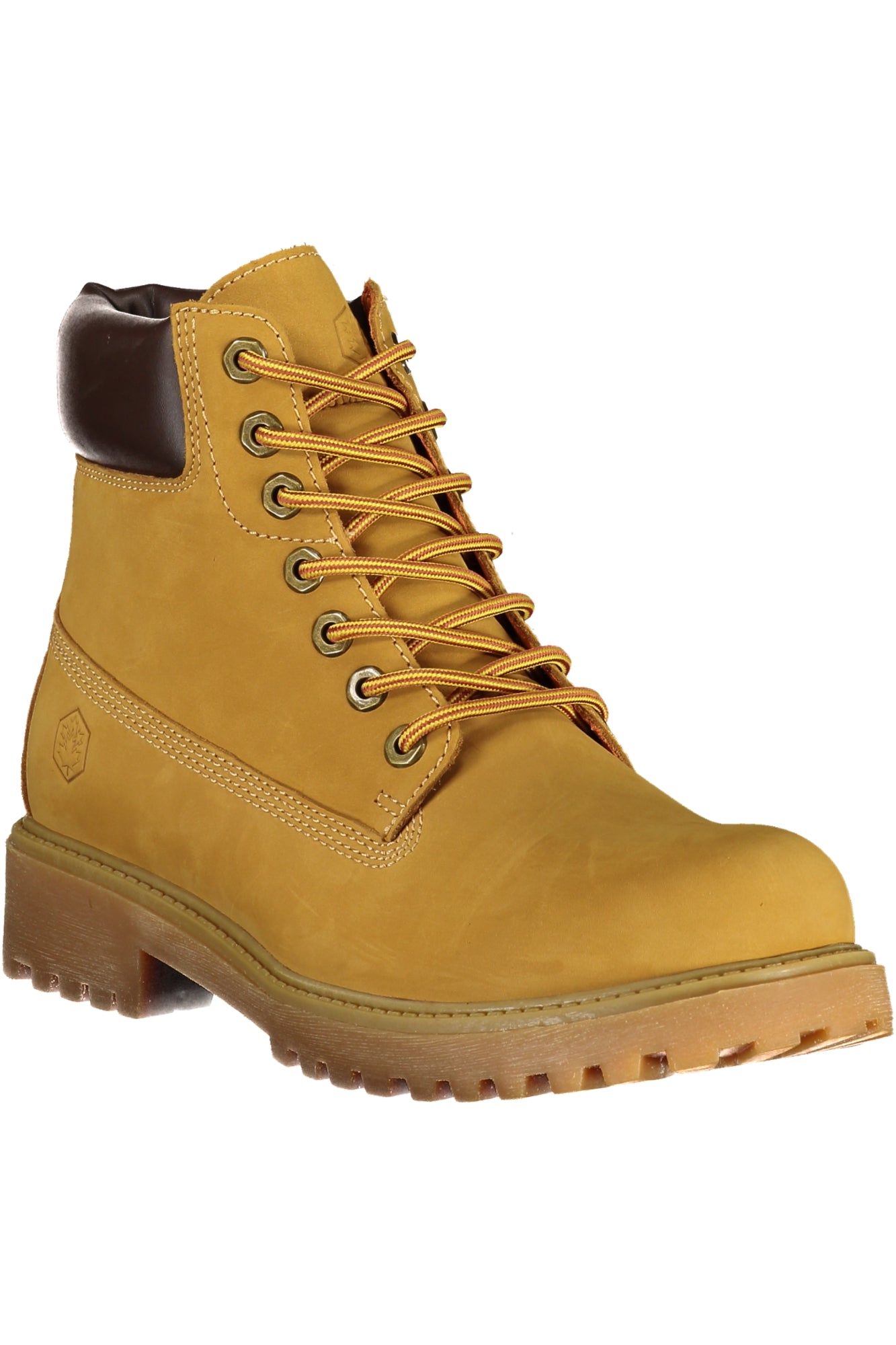 102217667_GI022 – Gelber Herrenstiefel mit Schnürsenkeln und kontrastierenden Details – Größe: 41, 42, 43, 44, 45, 46 – Farbe: Giallo