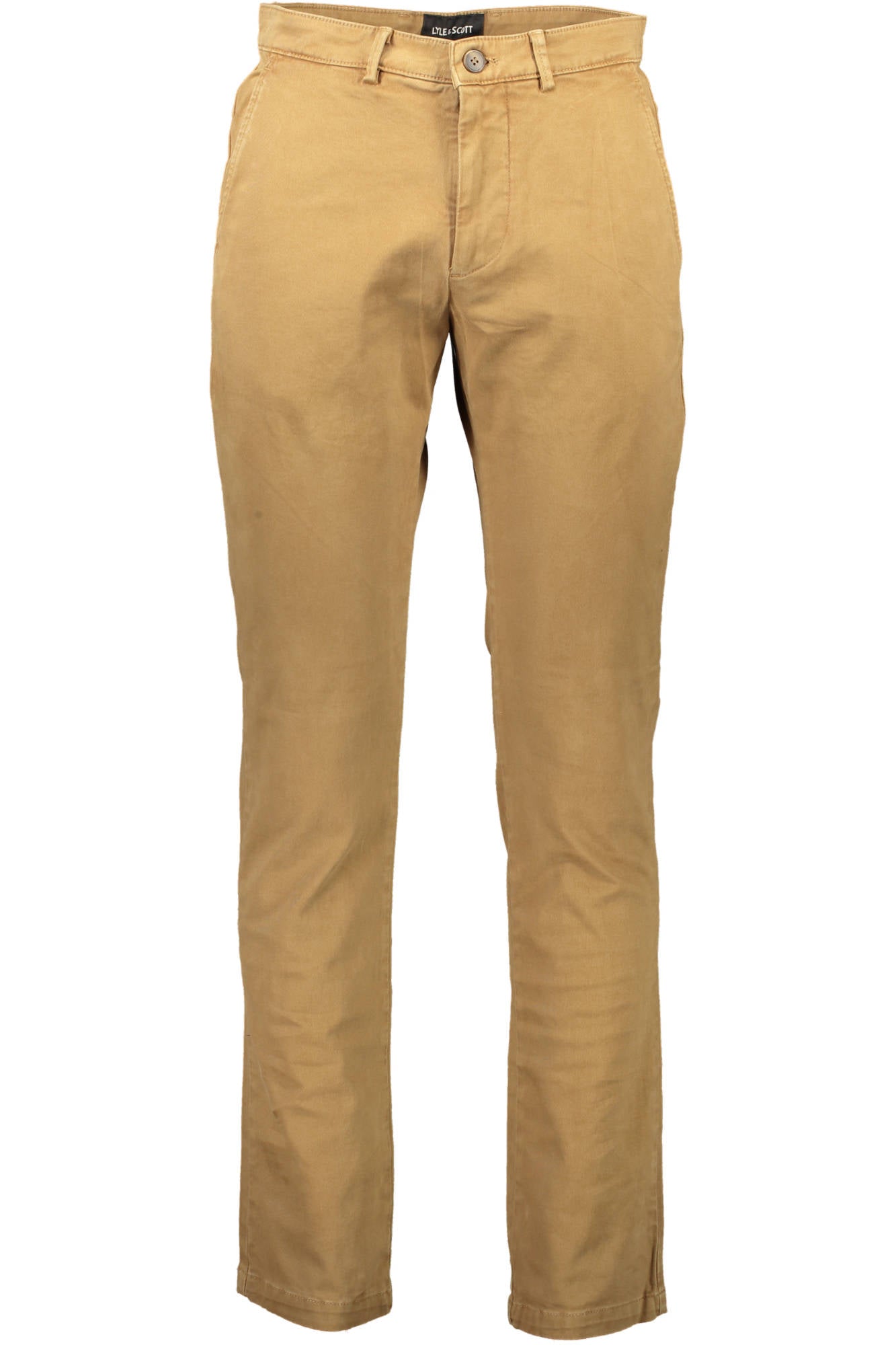 TR014IT_BEIGE_BIS – Bequeme Herrenhose Beige mit Applikation und 4 Taschen entdecken – Größe: 32, 33, 34, 36, 38, 30 – Farbe: Beige