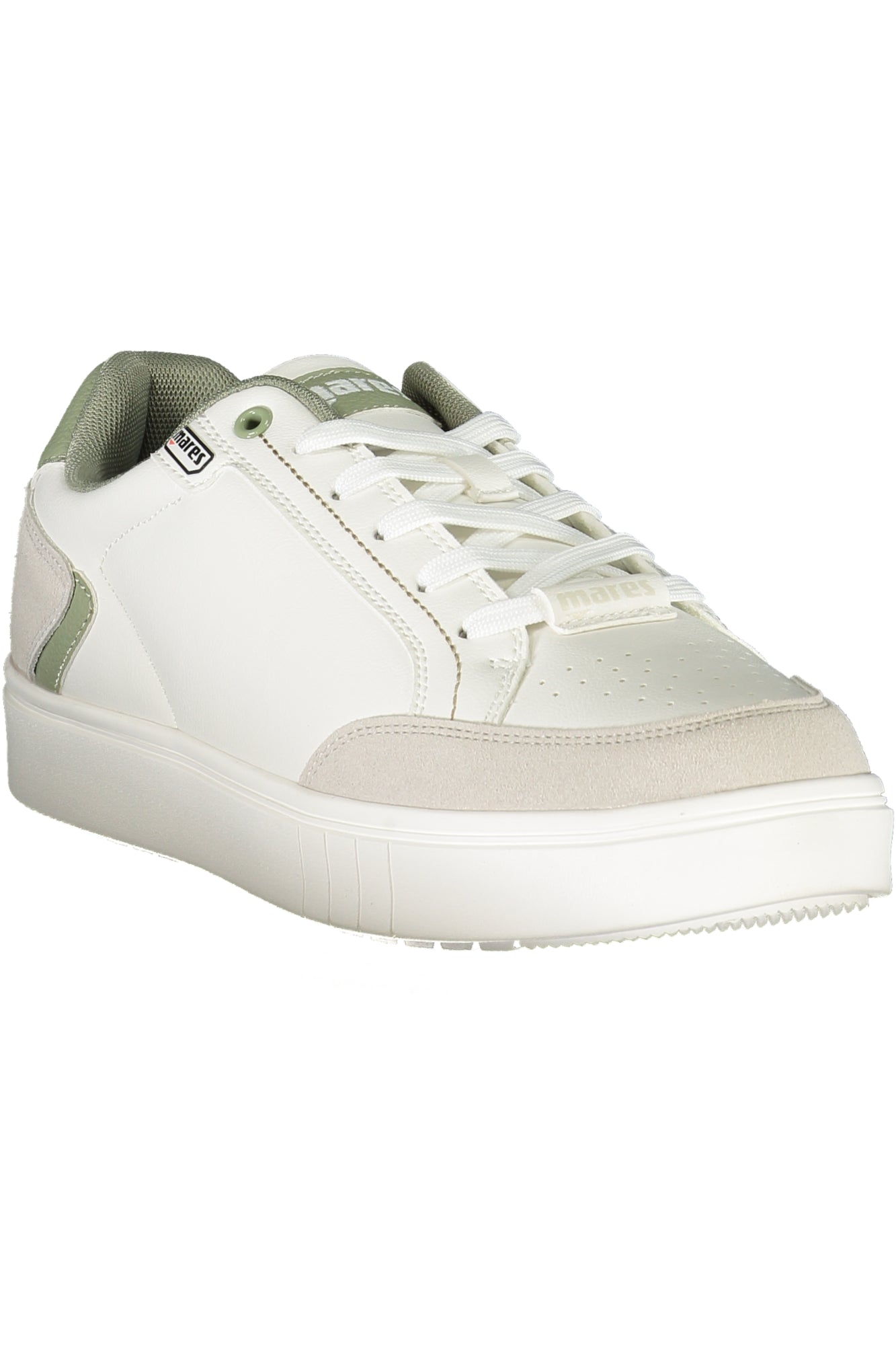MRS23101L_BI1072WHIB – Weiße Herren-Sportschuhe mit Kontrastdetails und Schnürsenkeln – Größe: 40, 41, 42, 43, 44, 45 – Farbe: Bianco