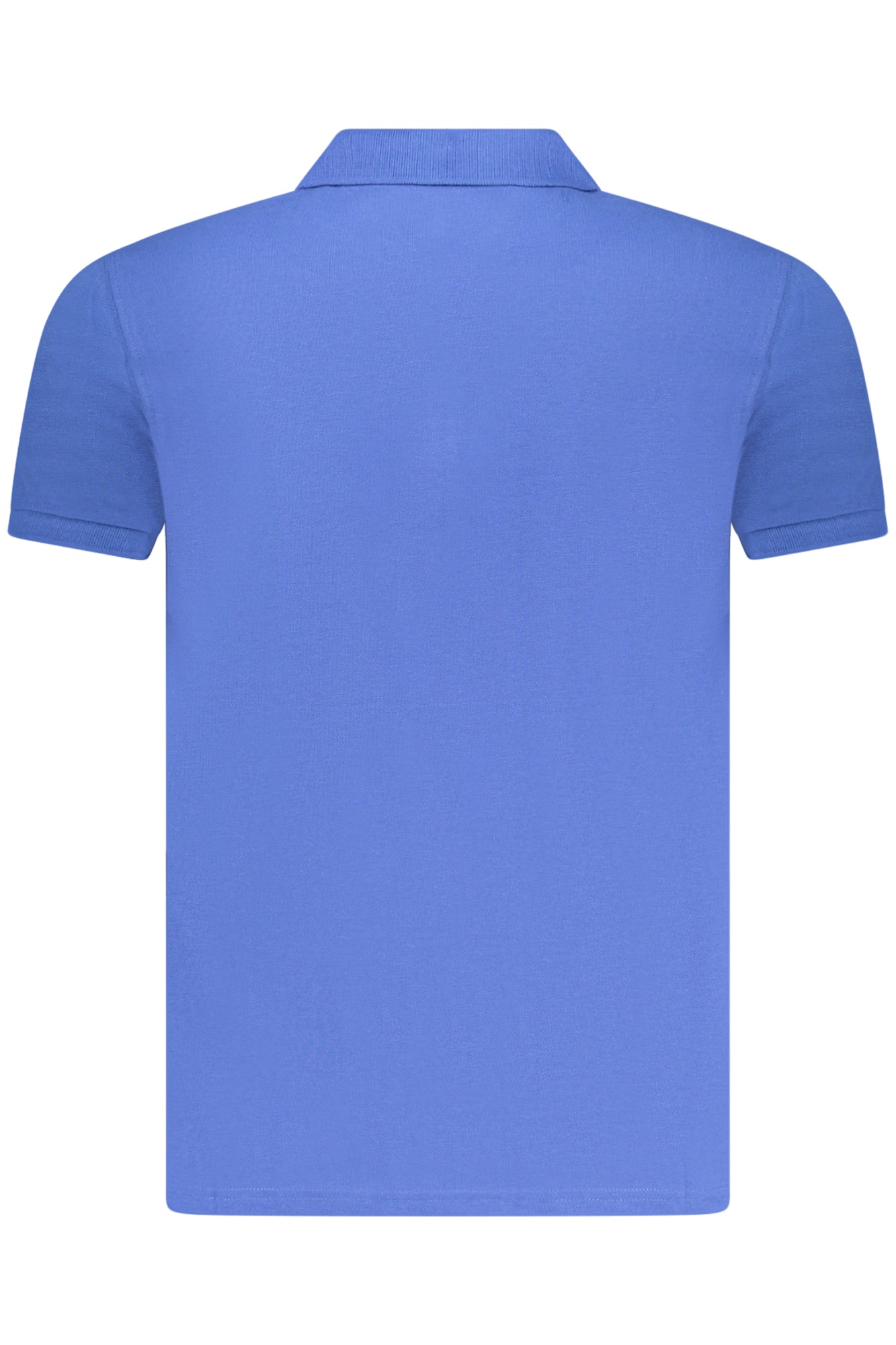231Y04011_BL51001 – Herren Kurzarm-Poloshirt Blau mit Stickerei und 2 Knöpfen – Größe: S, M, L, XL, 2XL – Farbe: Blu